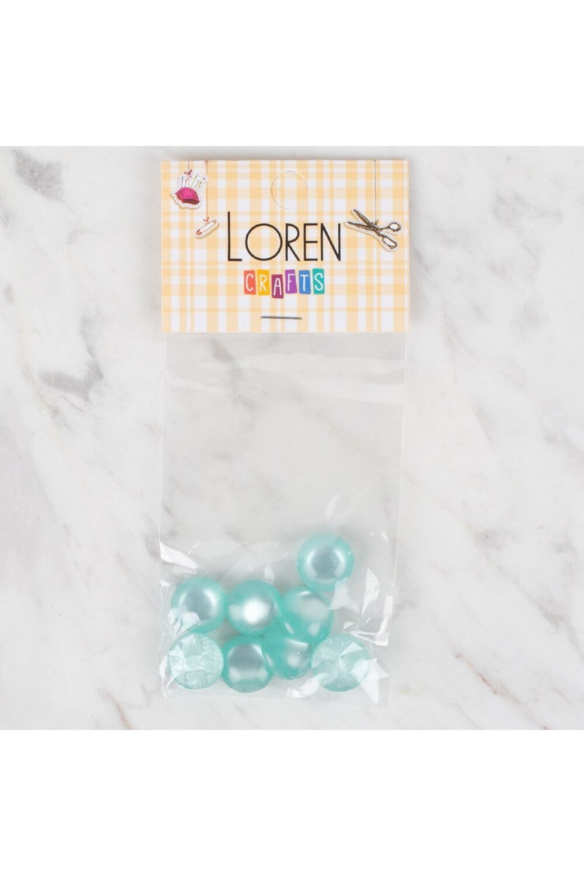 Loren Crafts 8 li Yeşil Düğme - 47