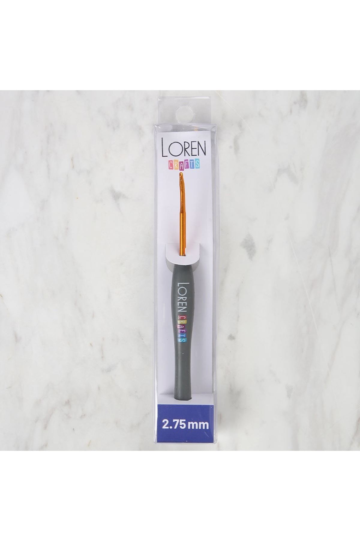 LOREN ALTIN UÇLU YUMUŞAK SAPLI ÖRGÜ TIĞI LRN-041 2