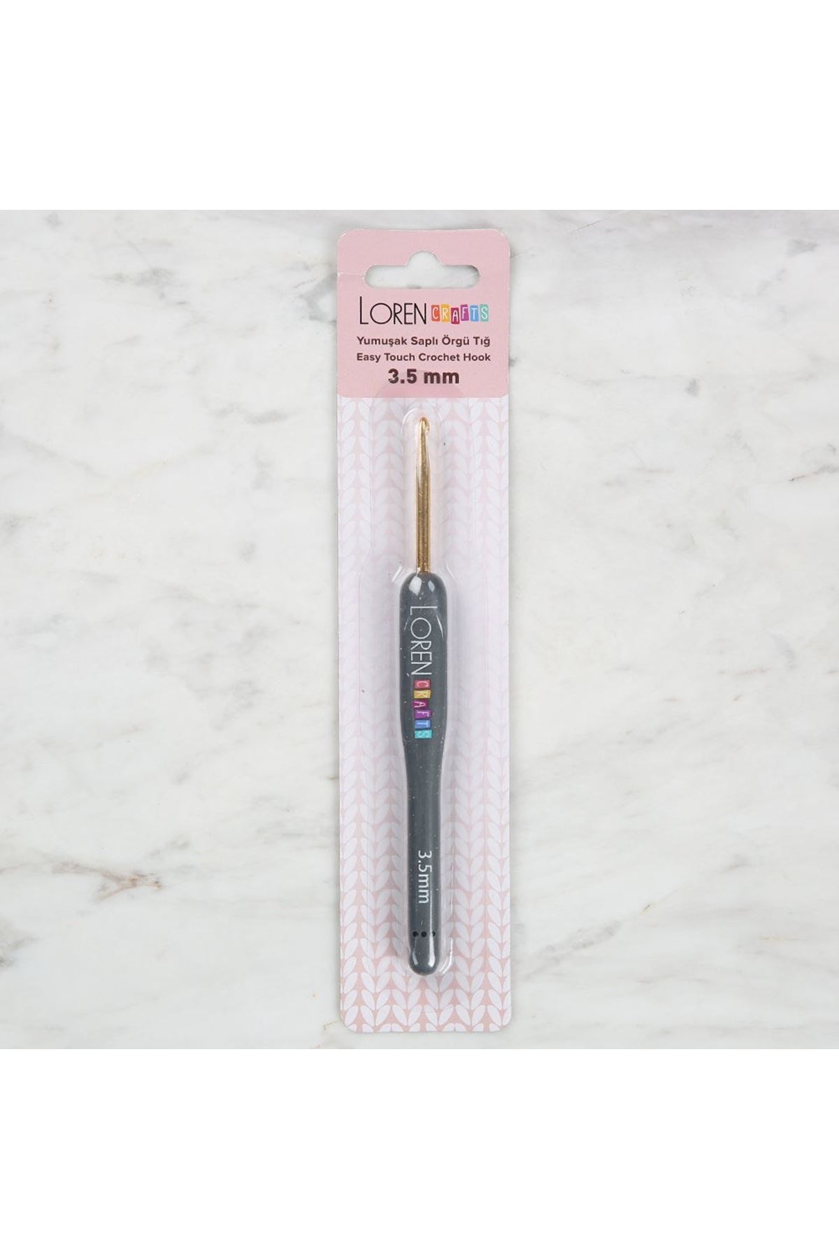 Loren Crafts Altın Uçlu Yumuşak Saplı Yün Tığ LRN