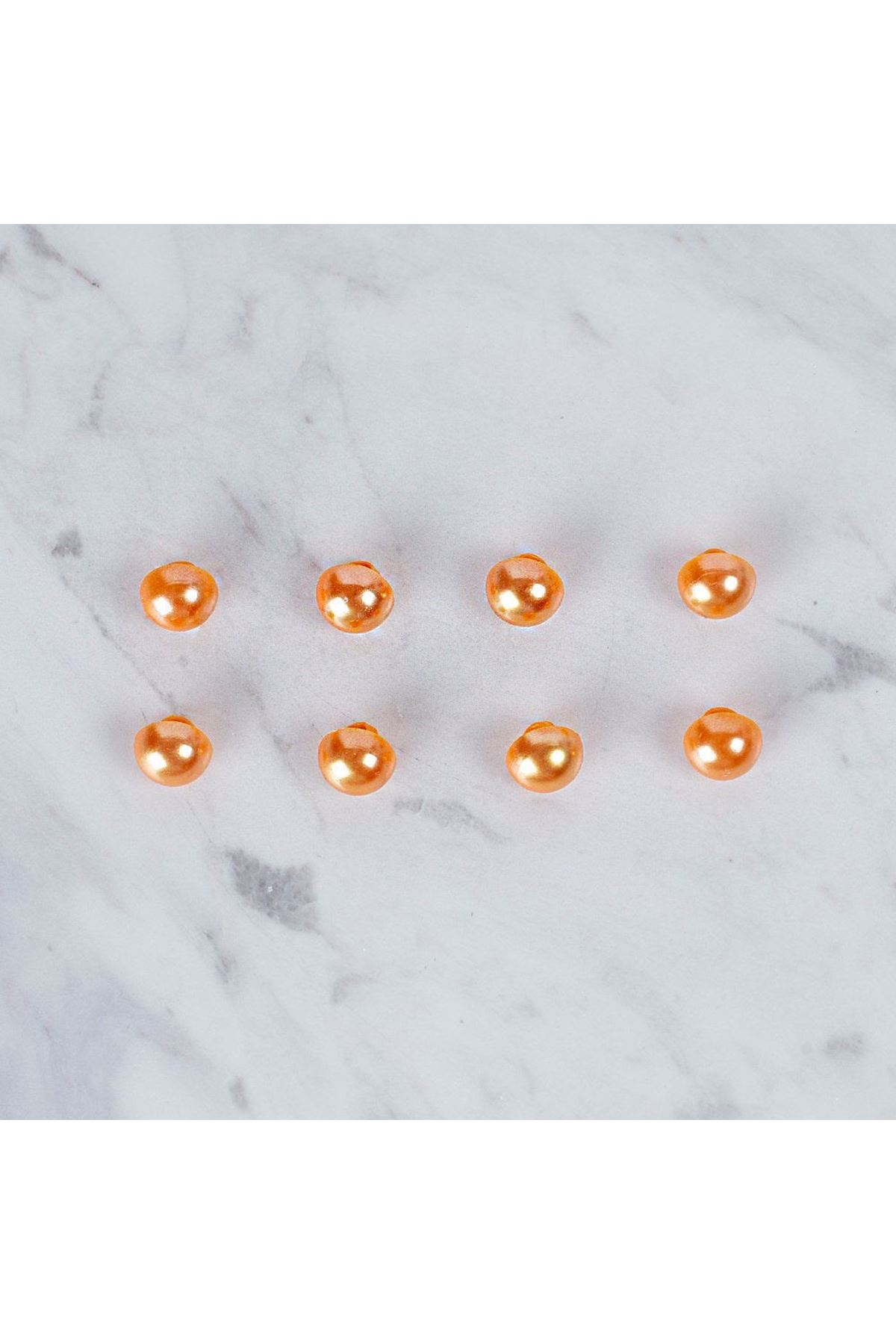 Loren Crafts 8 li Turuncu Düğme - 0146