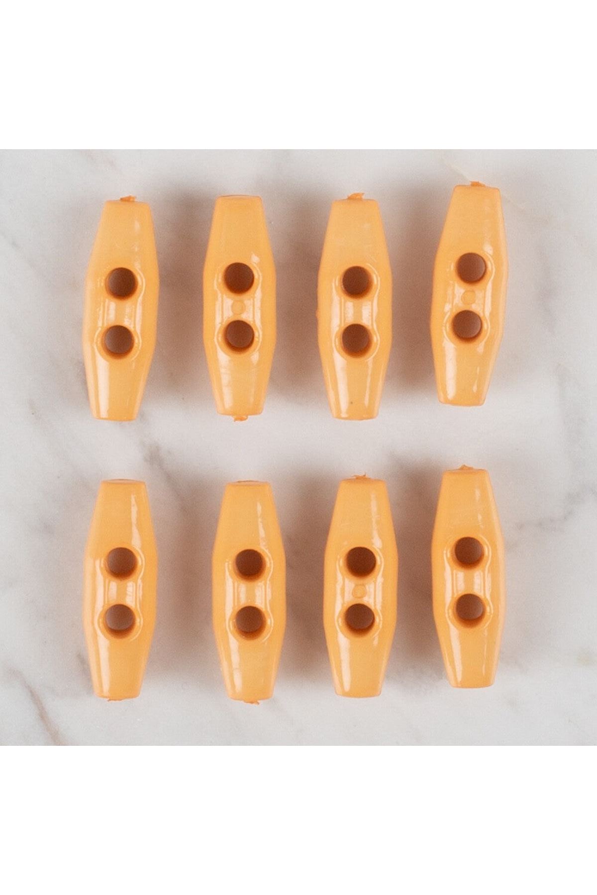 Loren Crafts açık turuncu 8 li çoban düğme - 116