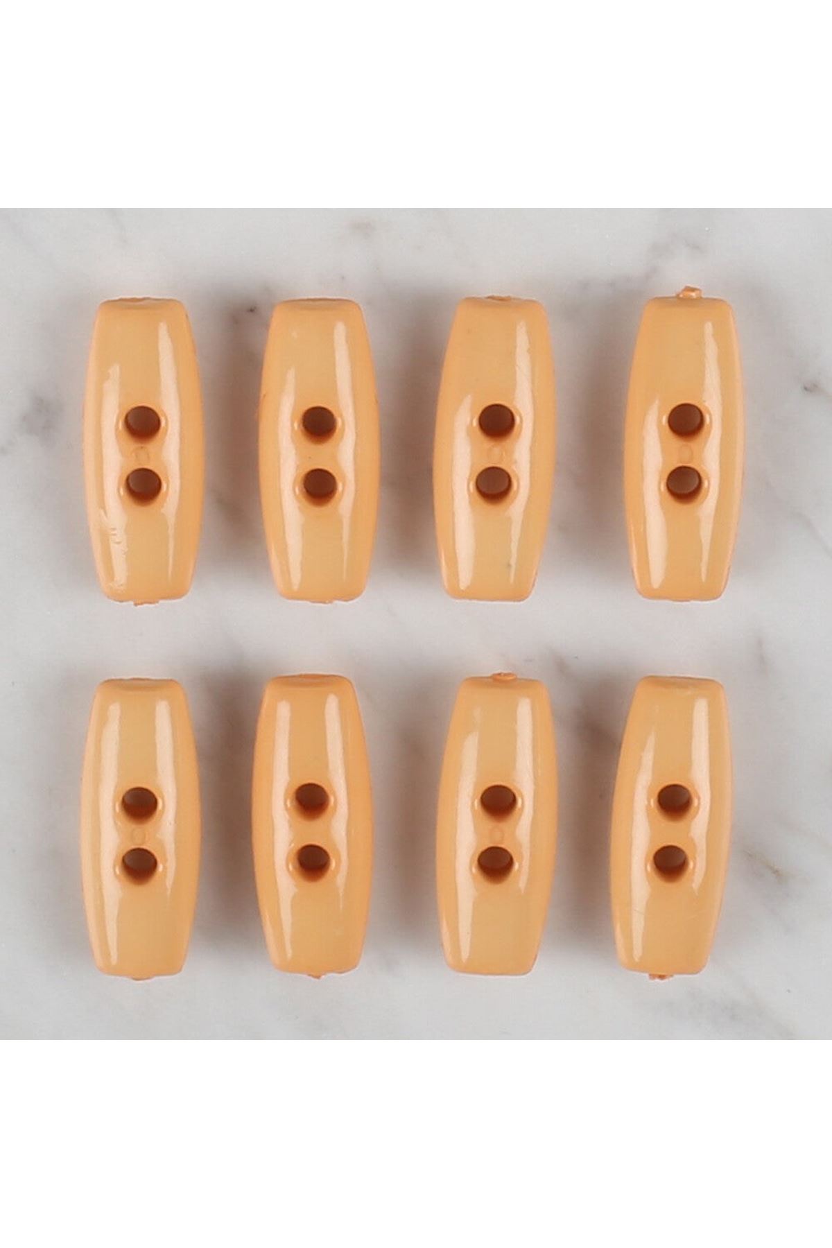 Loren Crafts açık turuncu 8 li çoban düğme - 68