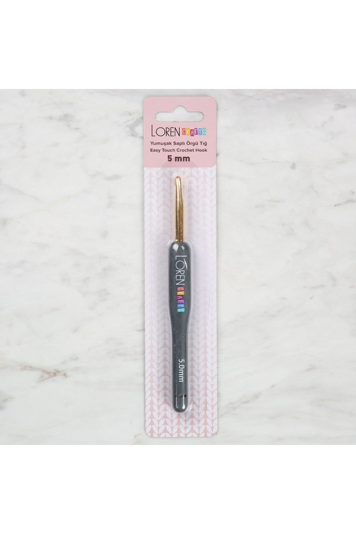 Loren Crafts Altın Uçlu Yumuşak Saplı Yün Tığ LRN