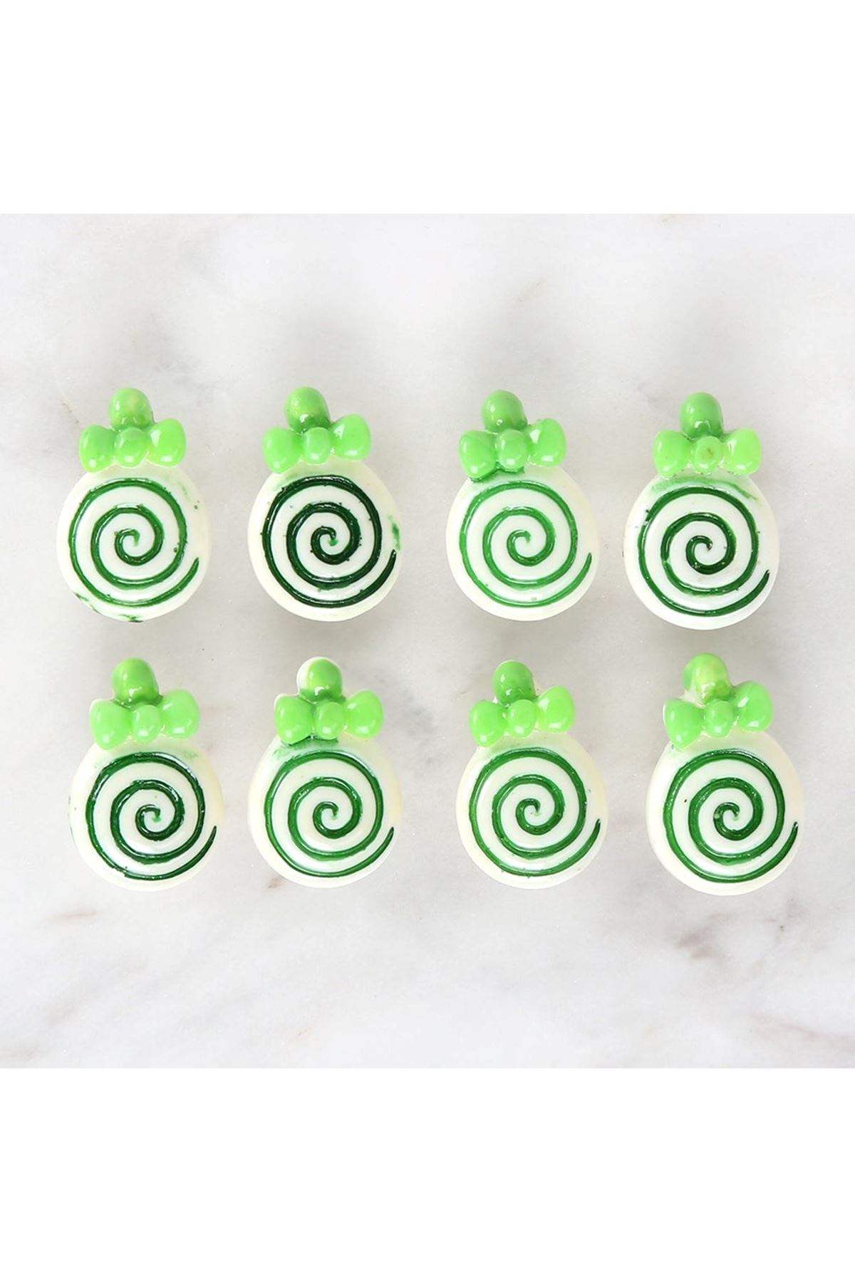 Loren Crafts Yeşil 8'li Düğme - 3024