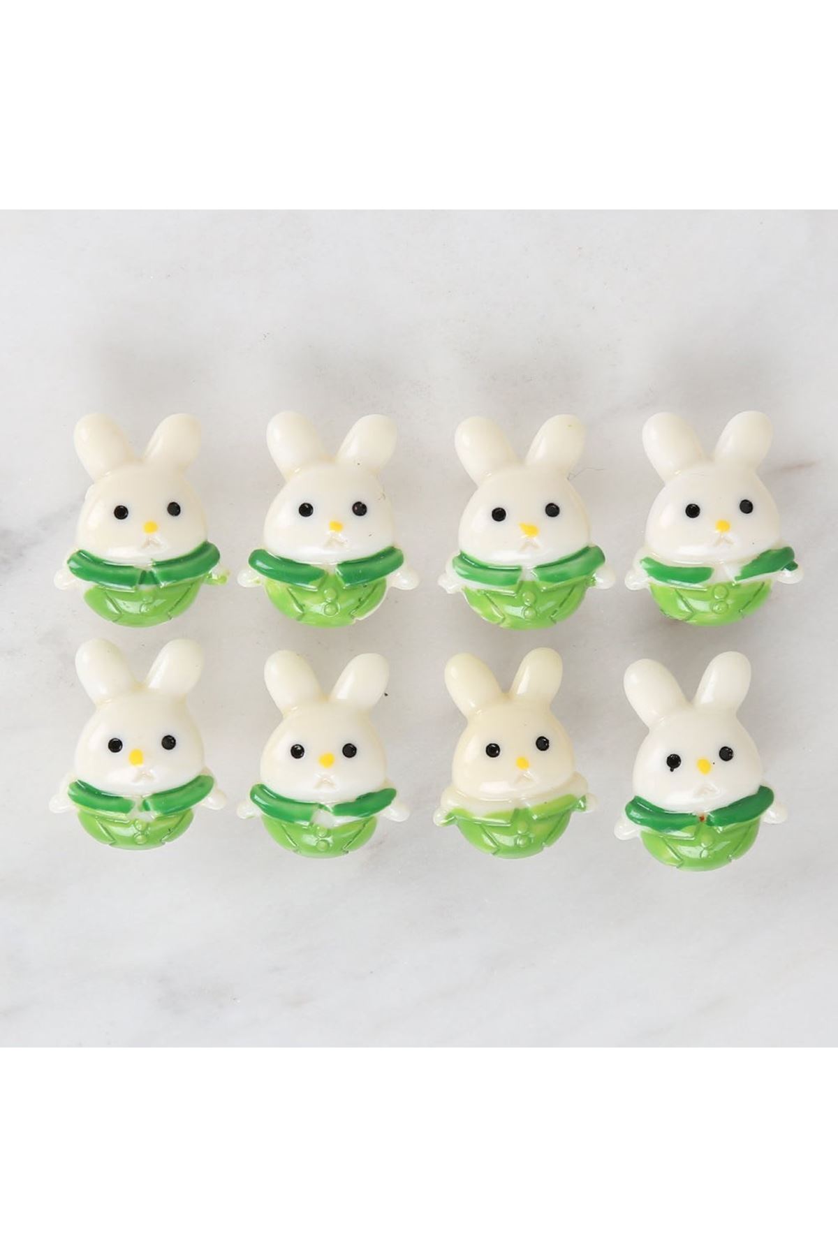 Loren Crafts Yeşil 8'li Düğme - 3031