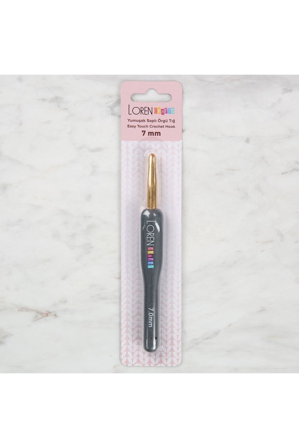 Loren Crafts Altın Uçlu Yumuşak Saplı Yün Tığ LRN