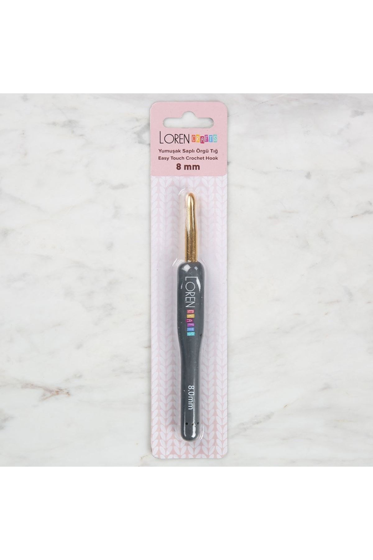 Loren Crafts Altın Uçlu Yumuşak Saplı Yün Tığ LRN