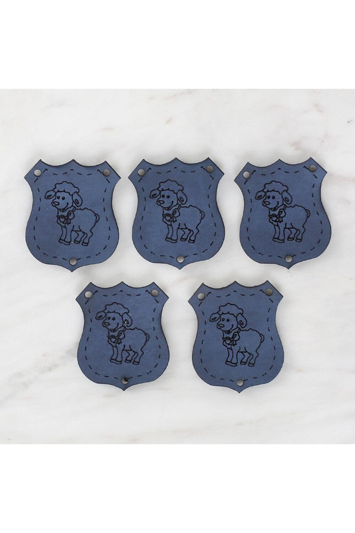 Loren Crafts Figürlü Deri Arma 5 Adet - 1519