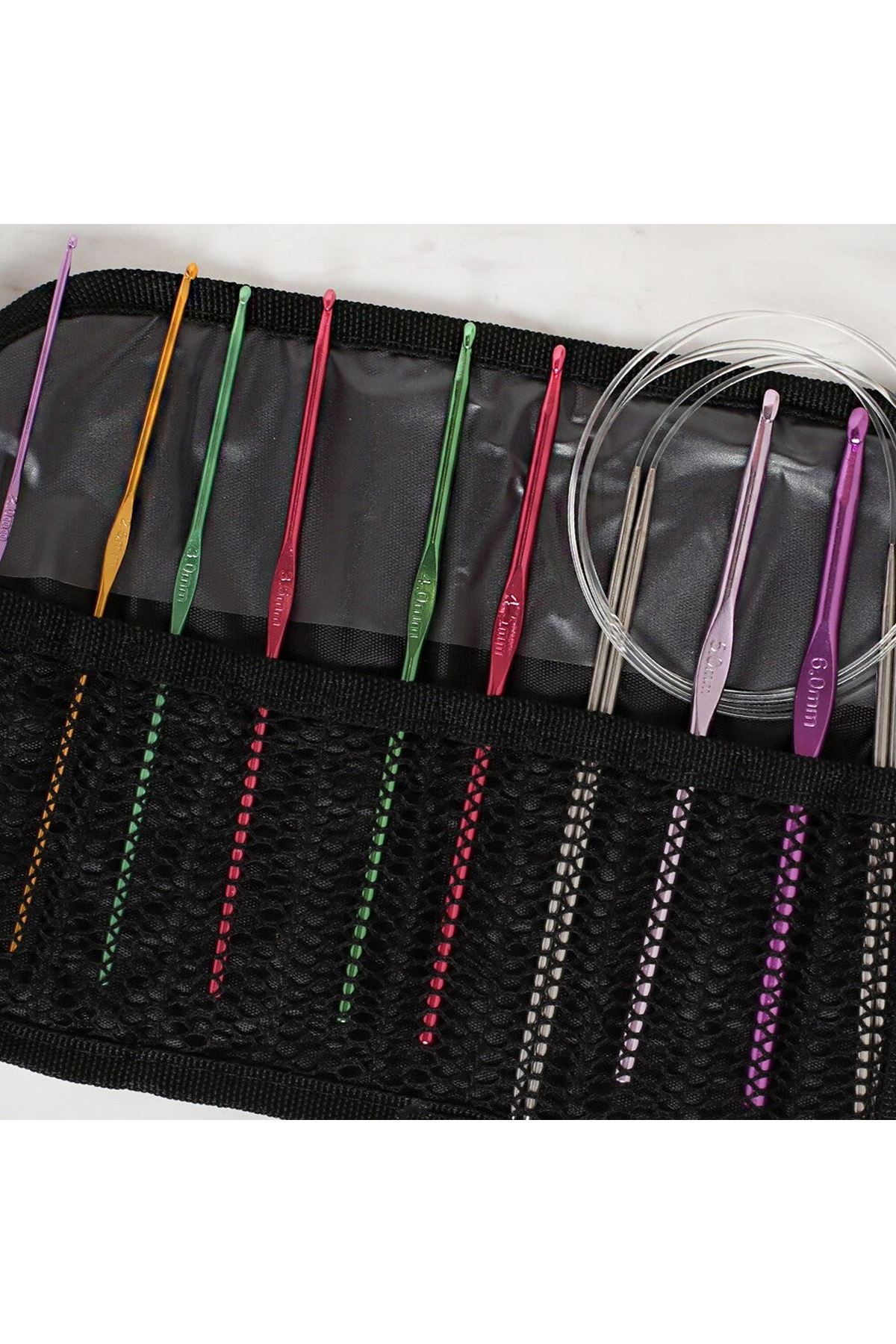 Loren Çantalı Tığ ve Örgü Aksesuarları Seti