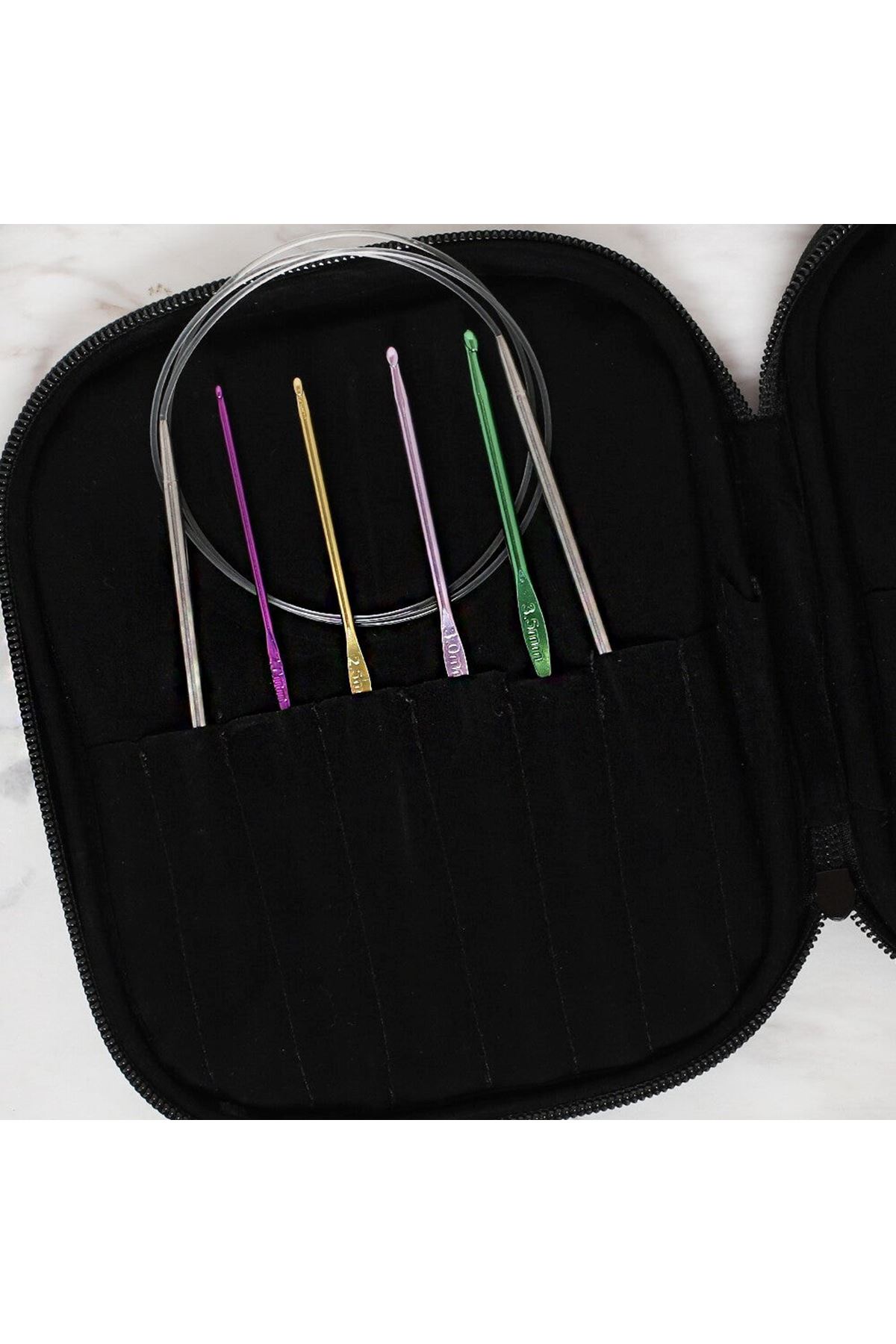 Loren Çantalı Tığ ve Örgü Aksesuarları Seti