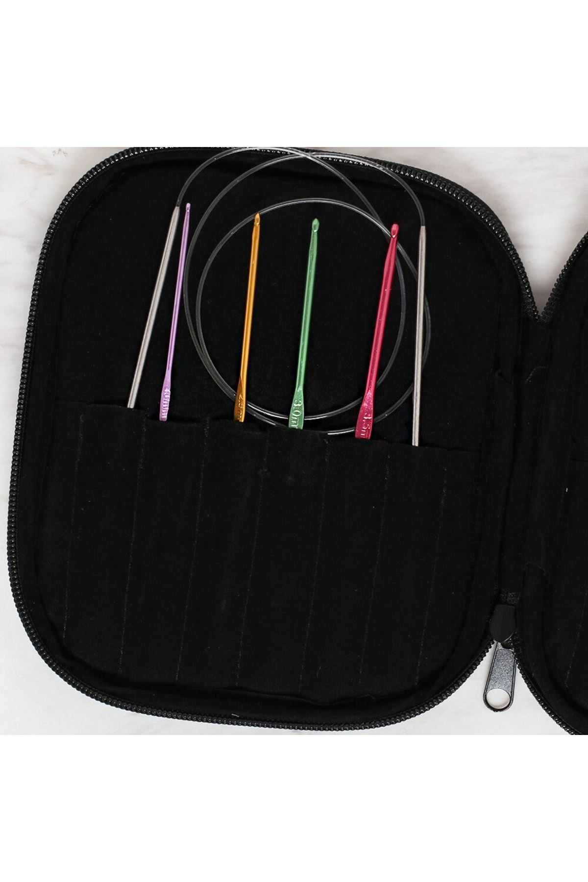 Loren Çantalı Tığ ve Örgü Aksesuarları Seti