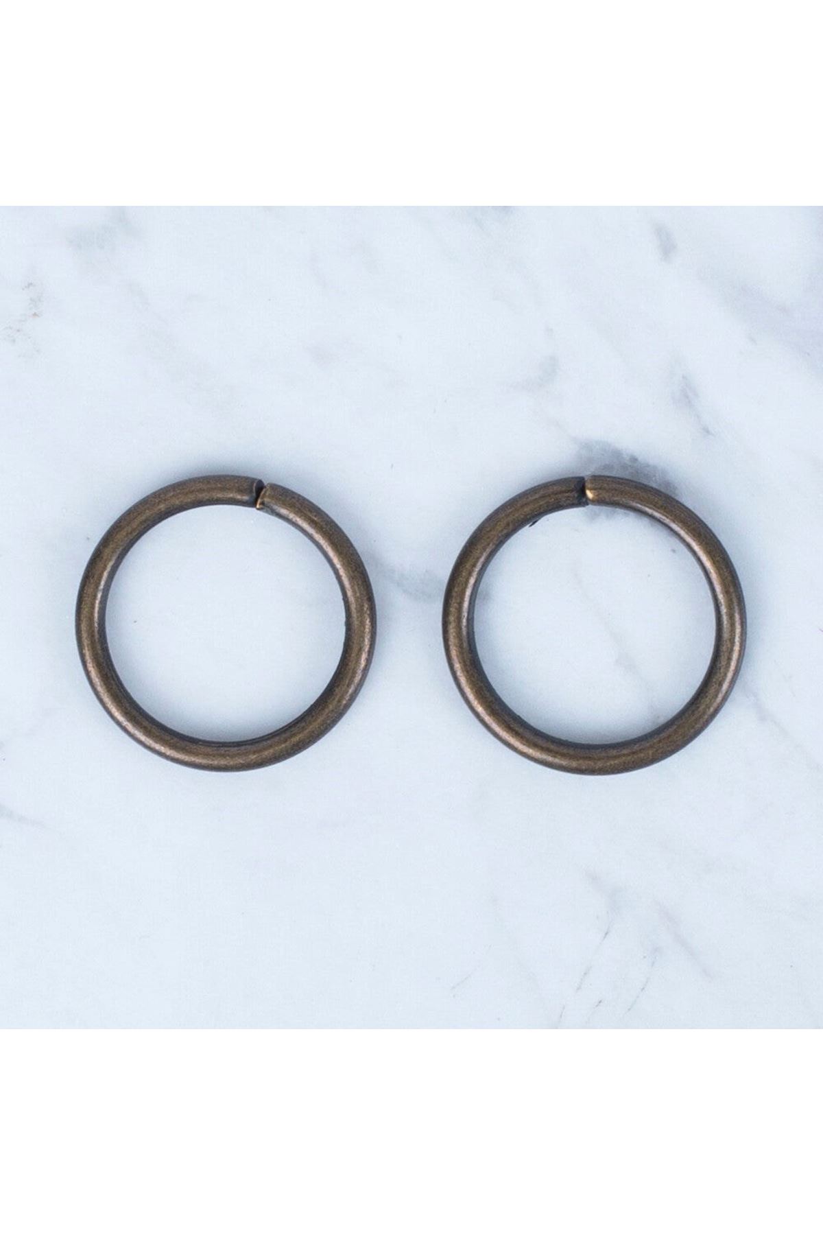 Loren Oksitli Altın Yuvarlak Halka 2 li Paket