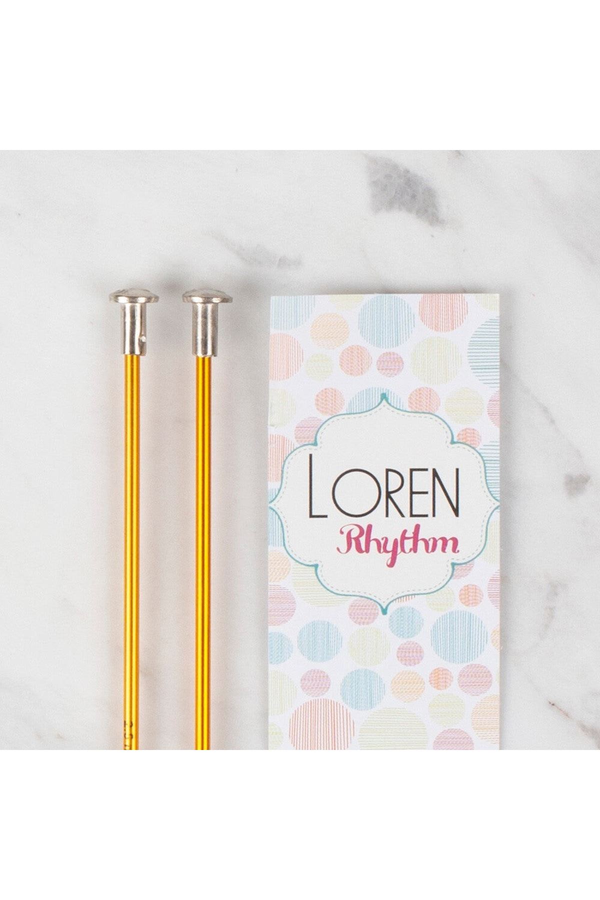 Loren Rythm 2,5mm Sarı Renkli Metal Örgü Şişi