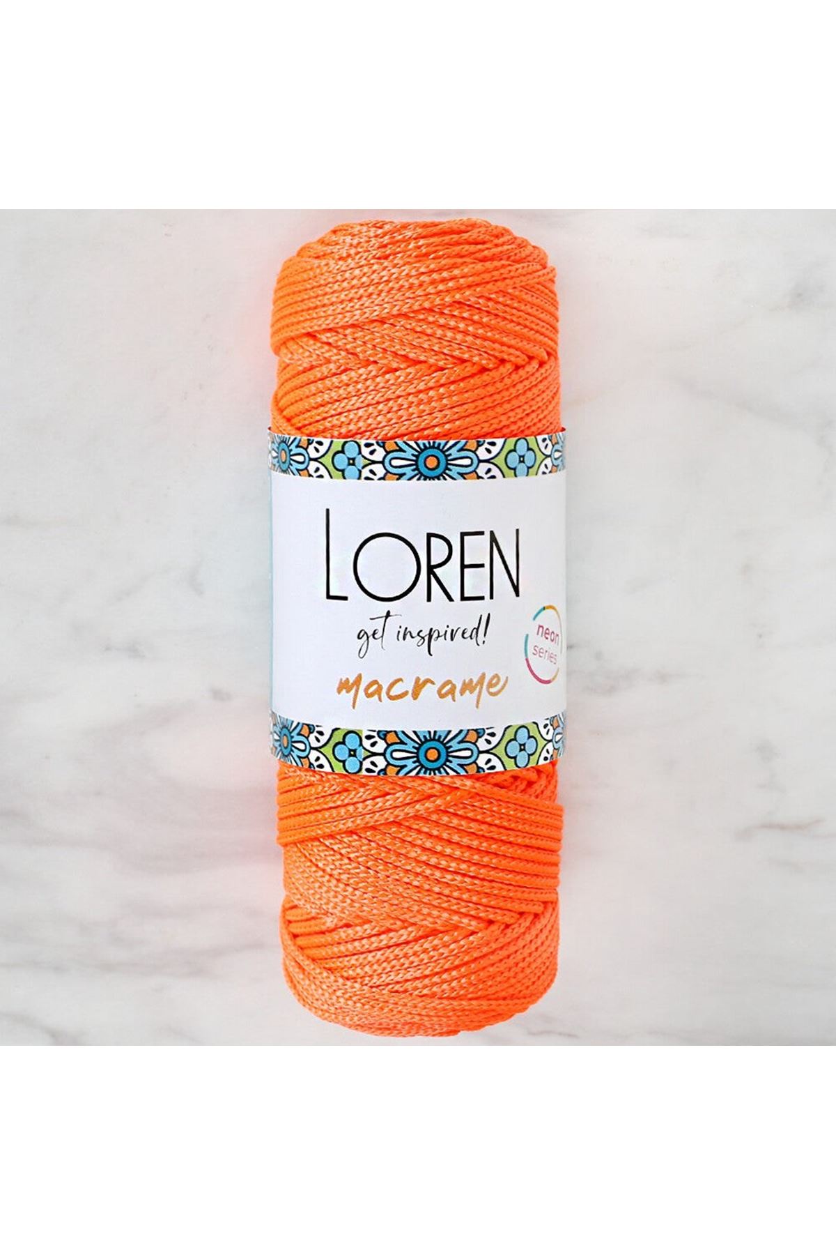 Loren Macrame Neon Turuncu El Örgü İpi - L113