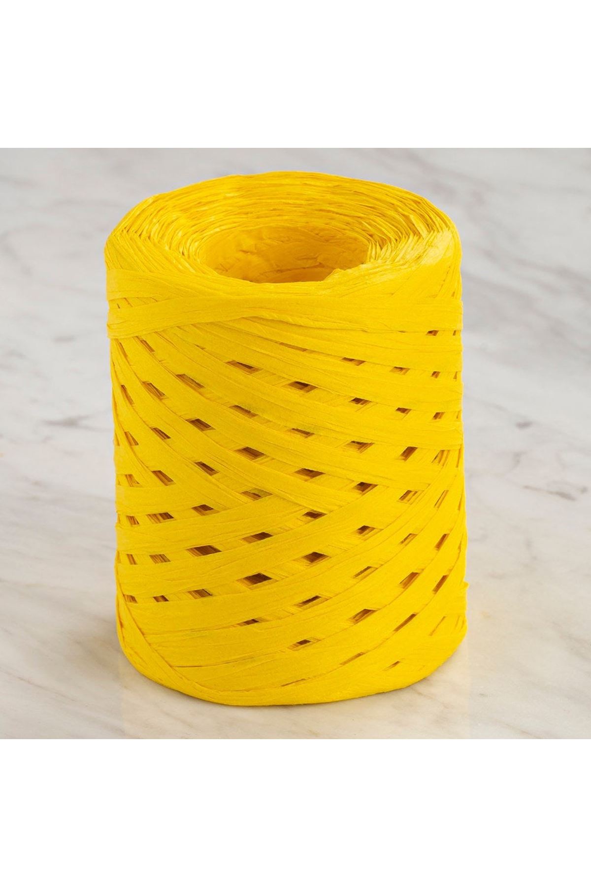 Loren Natural Raffia 90 gr Sarı Kağıt İp - 9
