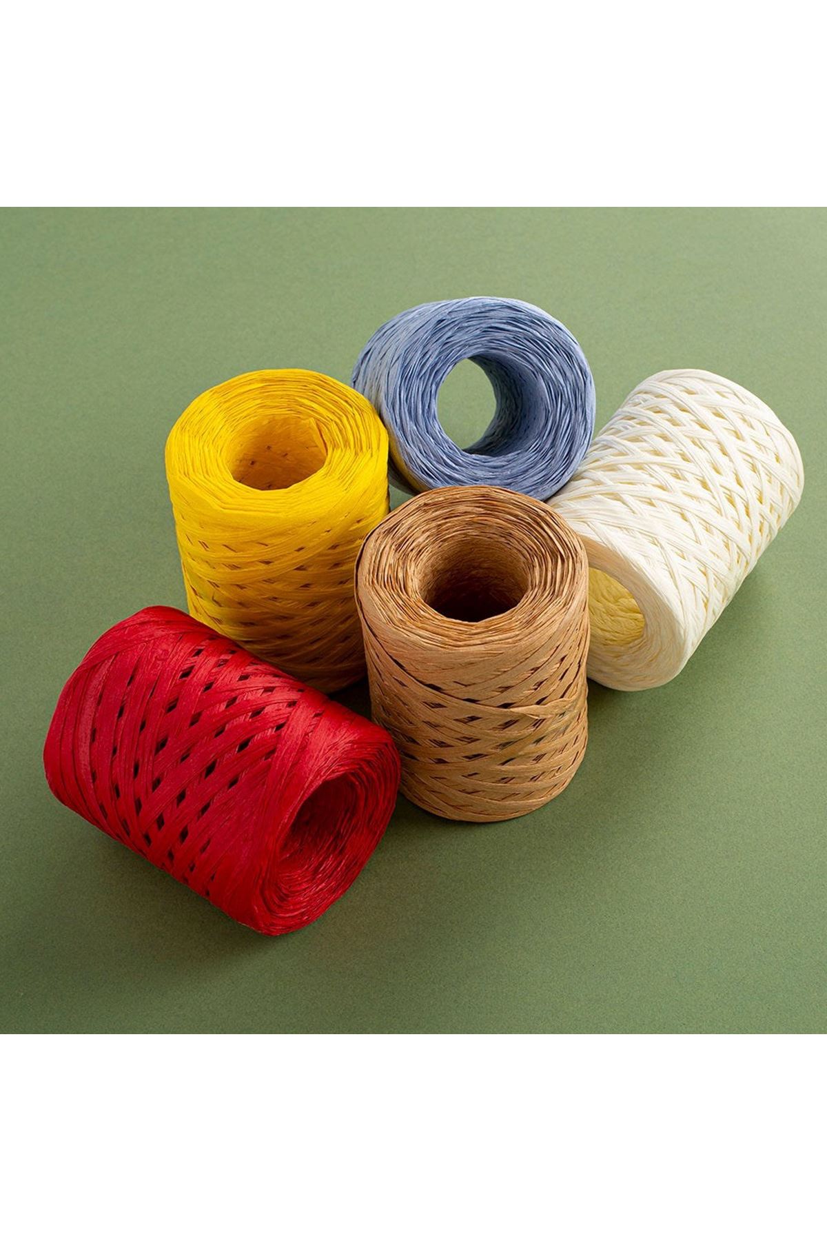 Loren Natural Raffia 30 gr Altın Kağıt İp