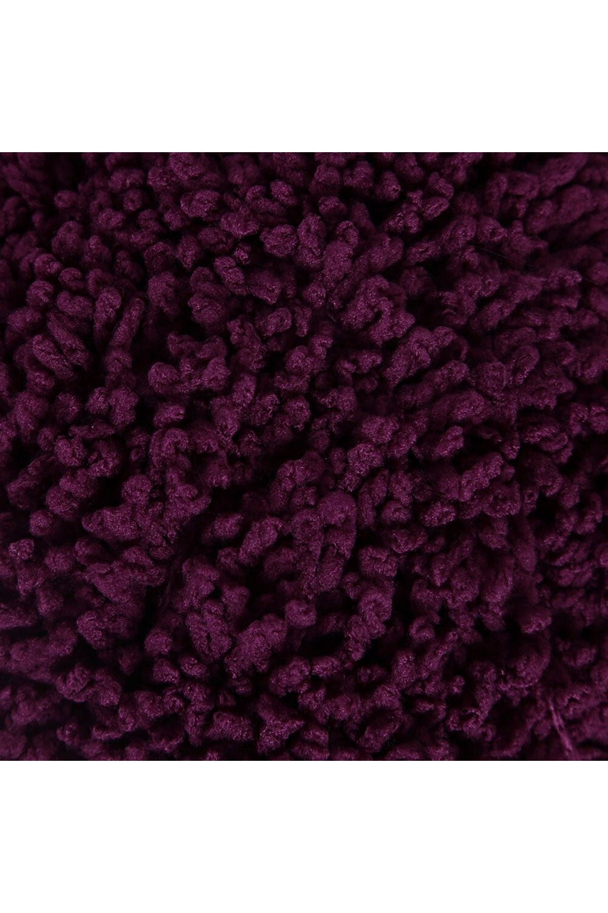 Loren Lamb Patlıcan Moru El Örgü İpi - R015