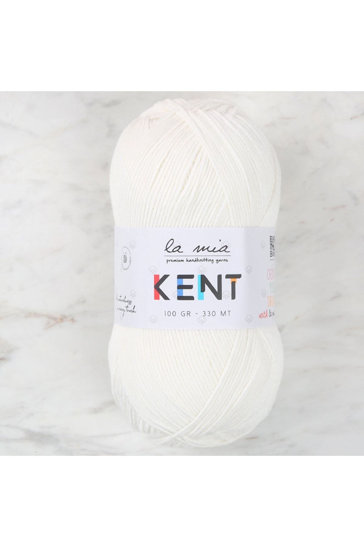 La Mia Kent Kırık Beyaz El Örgü İpi - L155