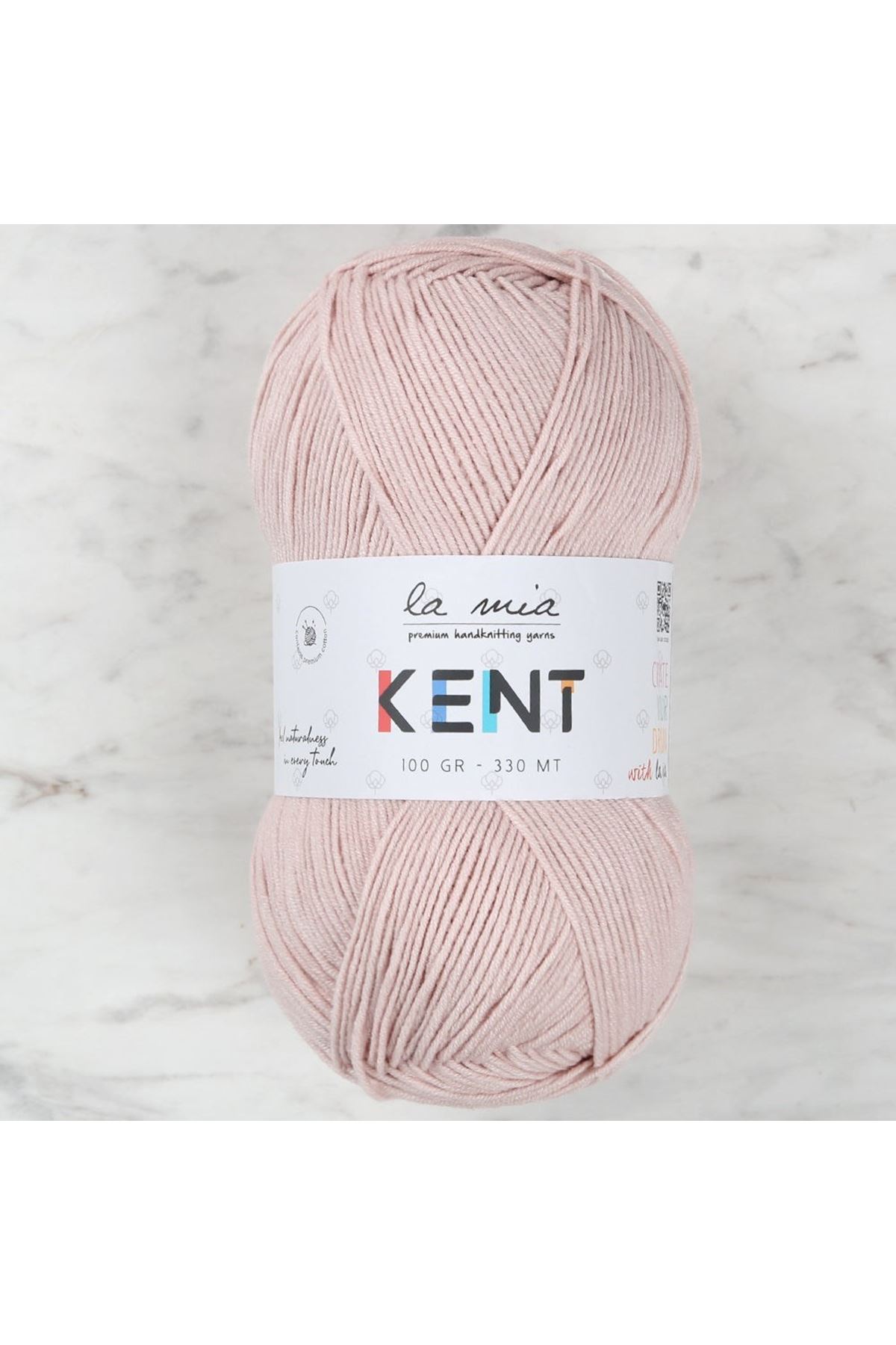La Mia Kent Pudra Pembe El Örgü İpi - L029