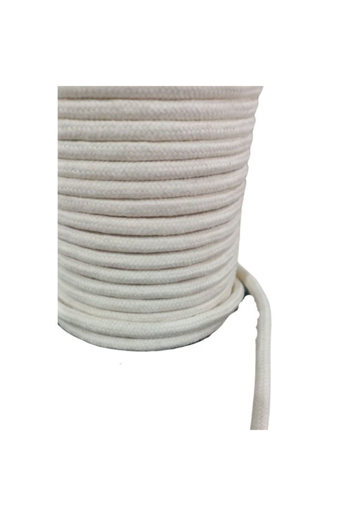 Bağcık İpi Pamuk 1 Cm Krem 1 Metre