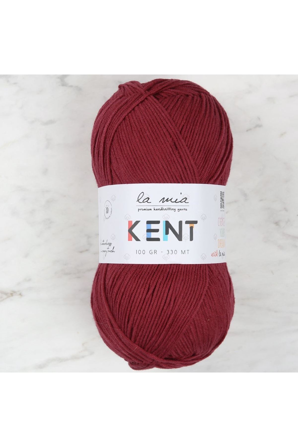 La Mia Kent Açık Bordo El Örgü İpi - L014