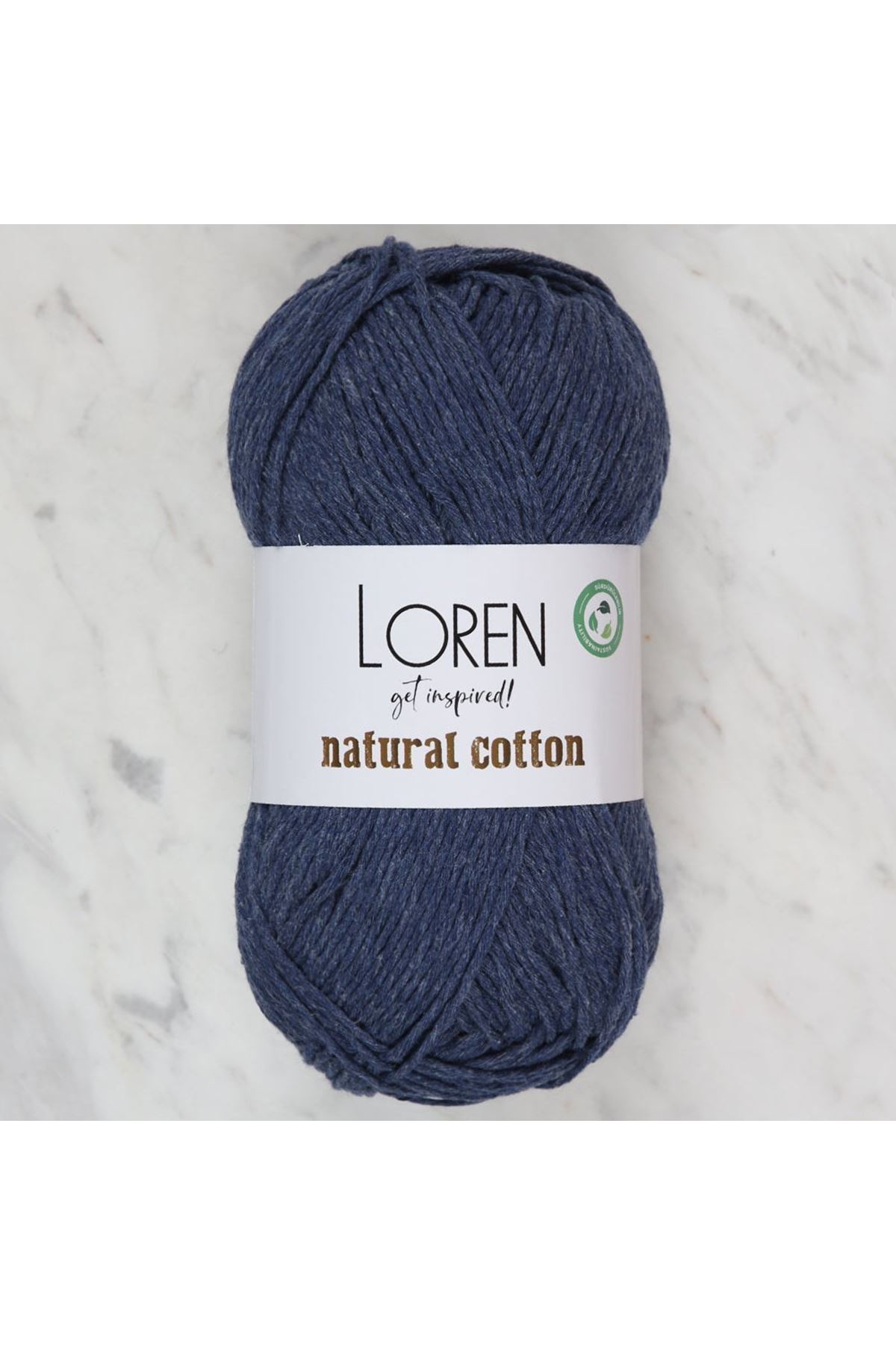Loren Natural Cotton Lacivert El Örgü İpi - R103