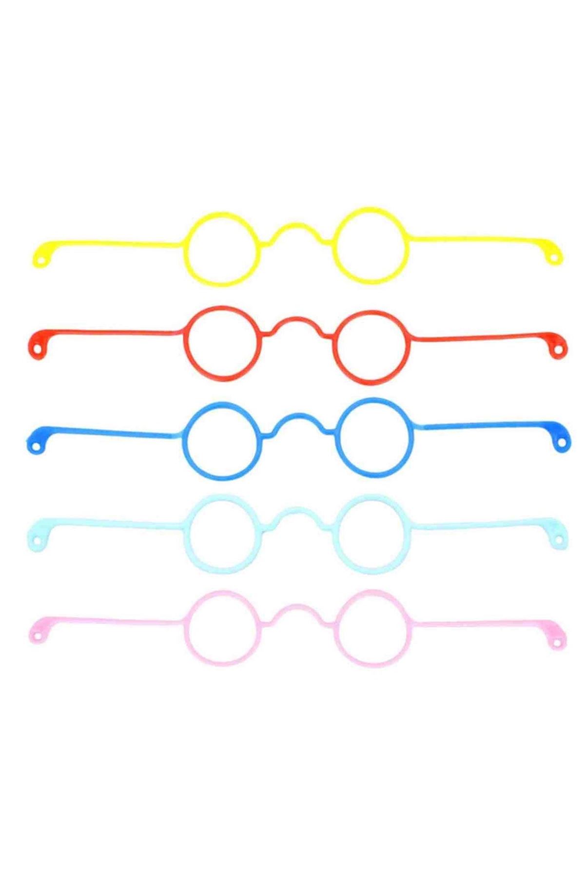 Amigurumi Gözlük 5 Adet Renkli