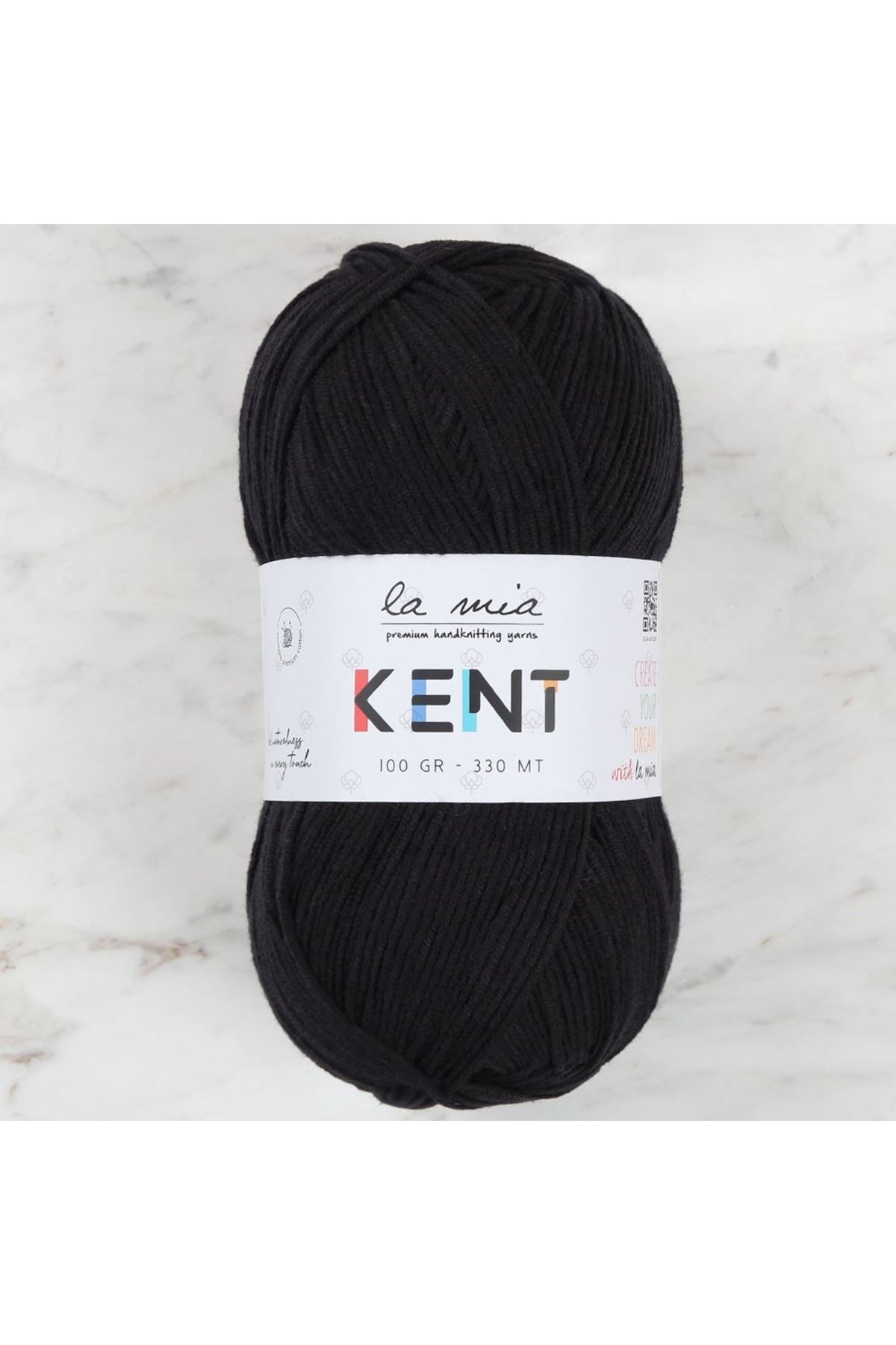 La Mia Kent Siyah El Örgü İpi - L006
