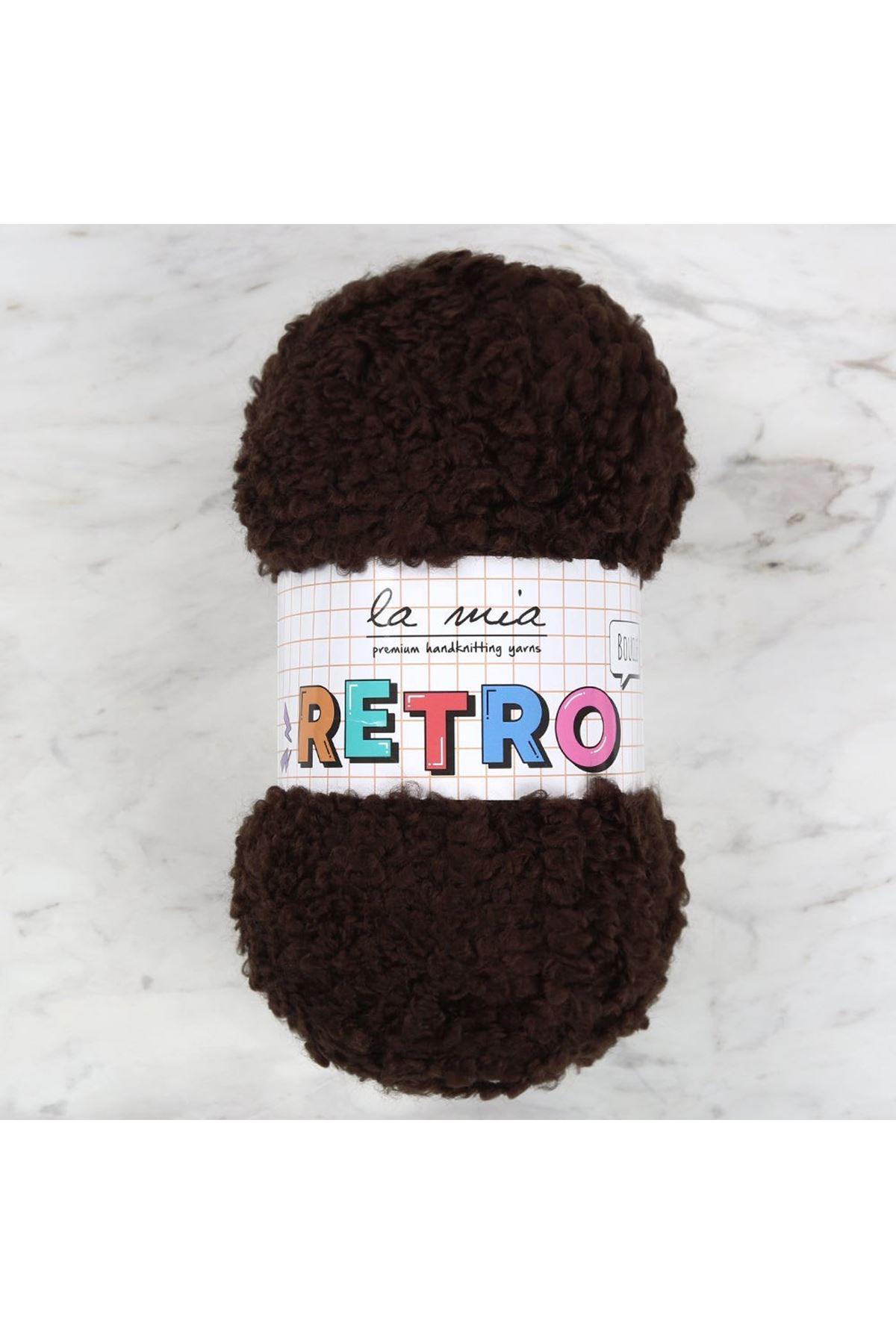 La Mia RETRO Koyu Kahve El Örgü İpi - LM0890