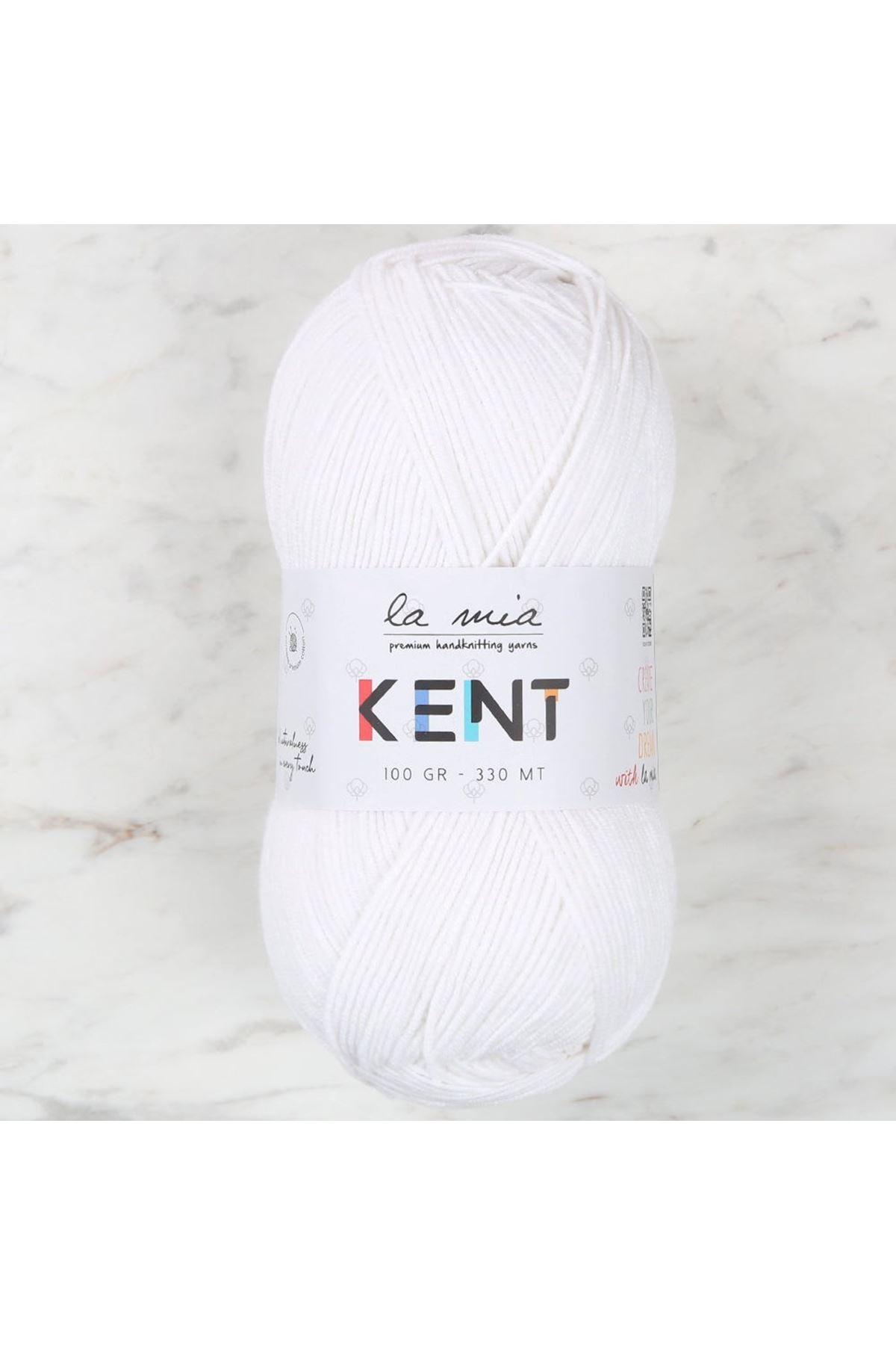 La Mia Kent Beyaz El Örgü İpi - L001