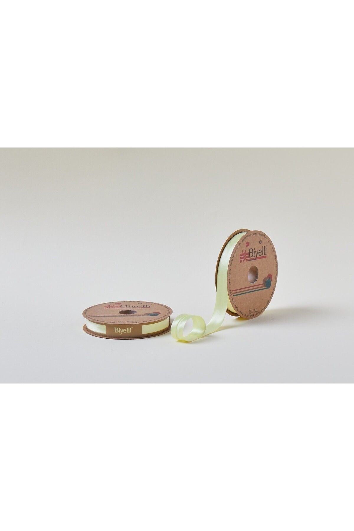 Biye Saten Katlı 006 Sarı 2 Cm 25 Metre %100 Polyester