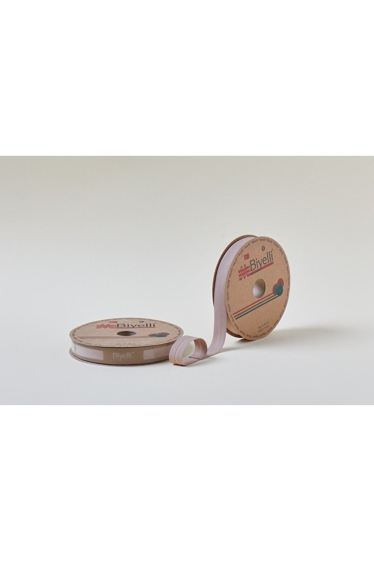 Biye Koton Katlı D57 Açık Kahve 2 Cm 25 Metre %65 Koton %35 Polyester