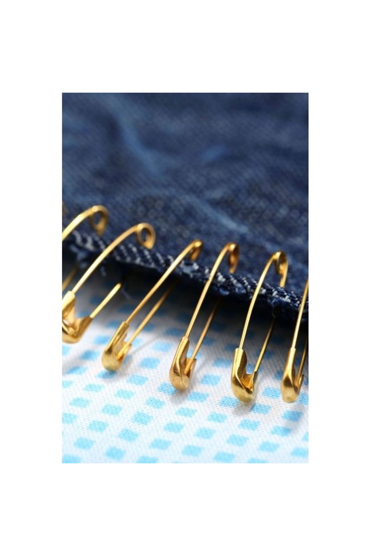 Çengelli İğne 3 Cm Altın Renk 50 Adet