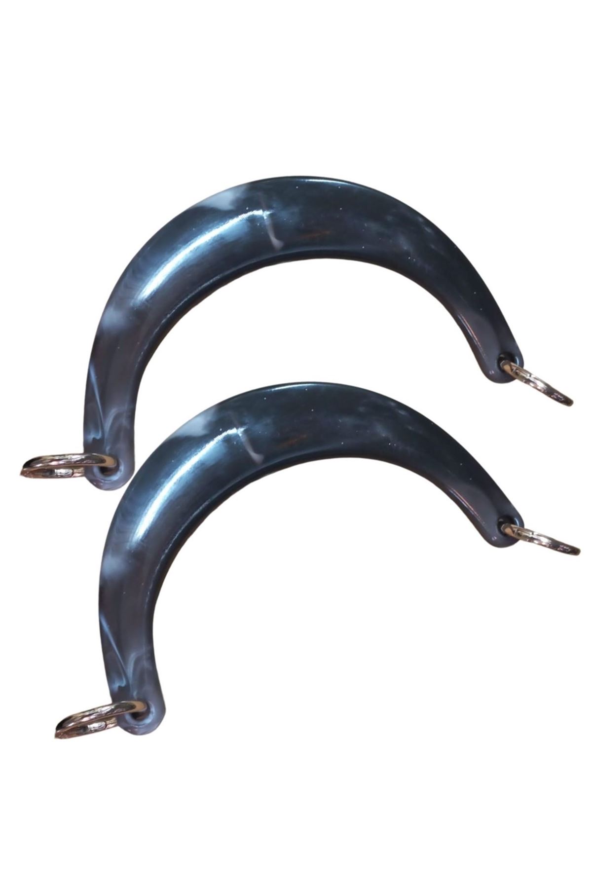 Çanta Sapı Ay Model Siyah Dalgalı 17 Cm