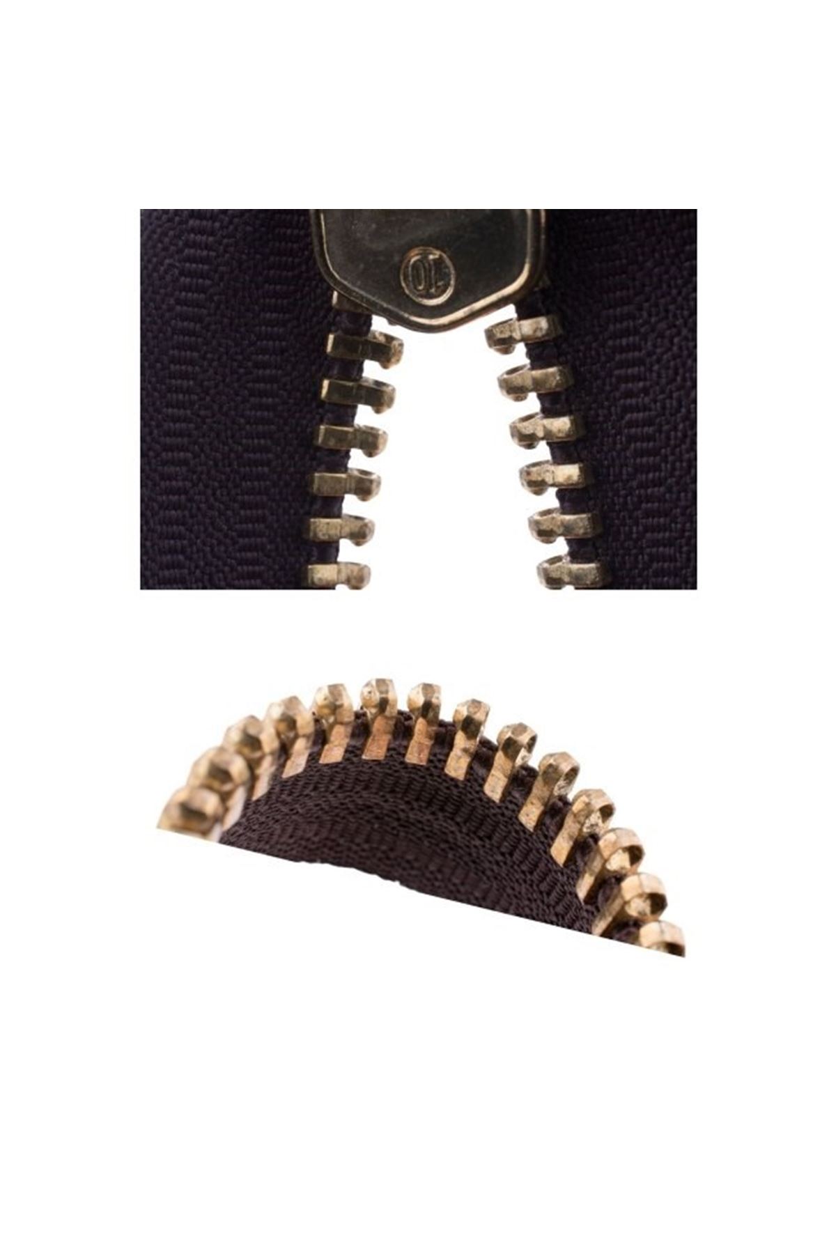 Demir Dişli Çanta Fermuarı En 3 Cm Siyah