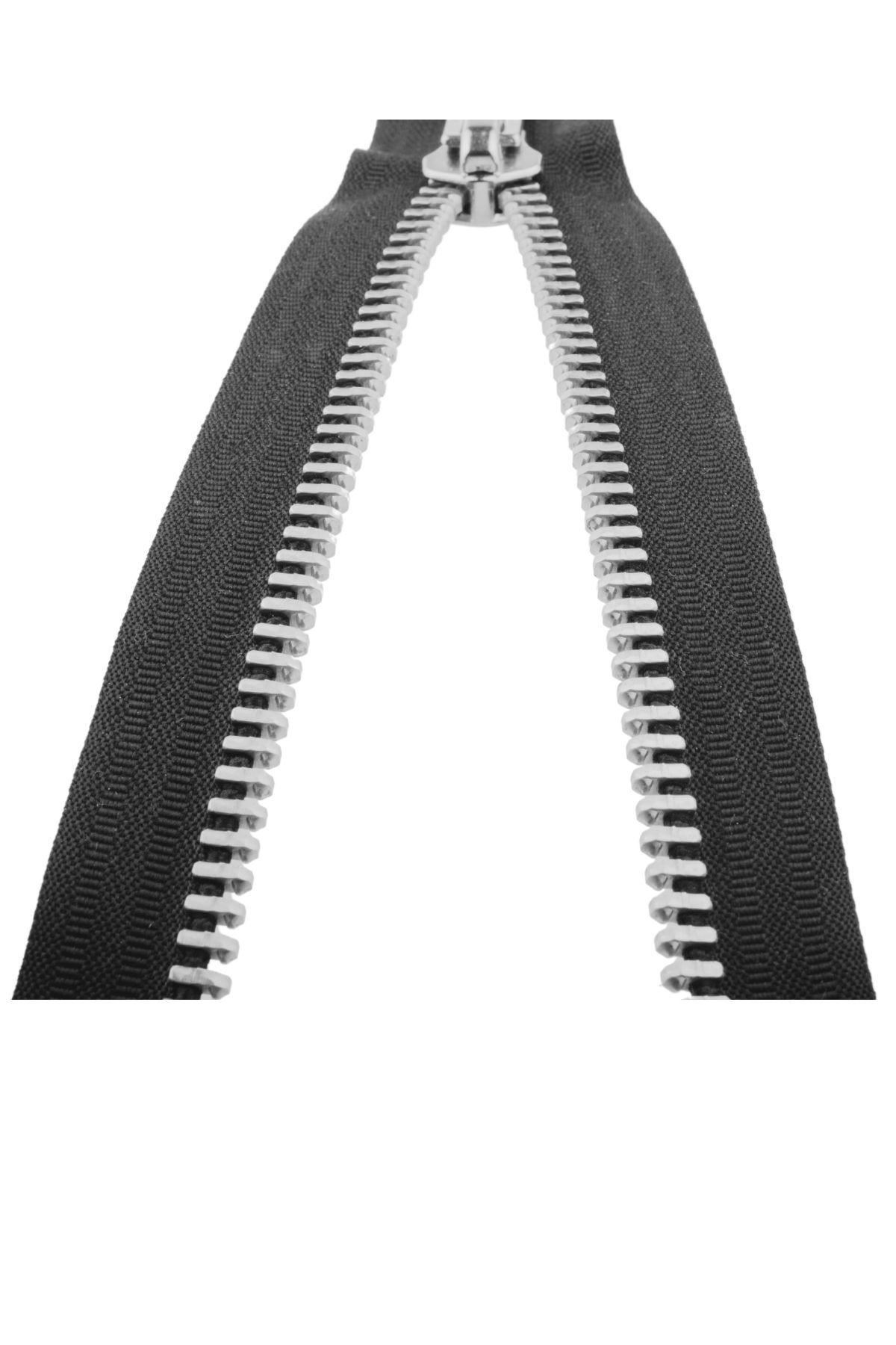 Demir Dişli Çanta Fermuarı En 3 Cm Gri