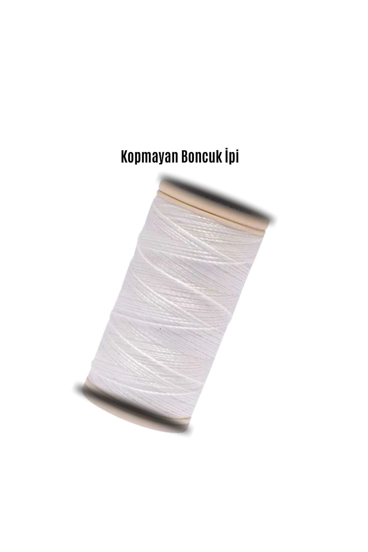 Kopmayan Boncuk İpi 100 Metre Beyaz 2 Adet