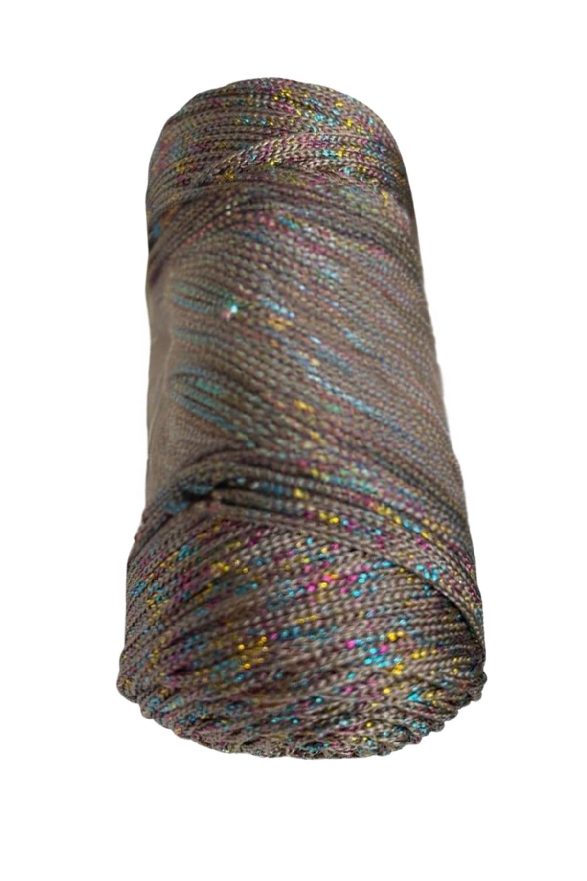 Makrome İpi 3mm  Polyester Vizon Simli