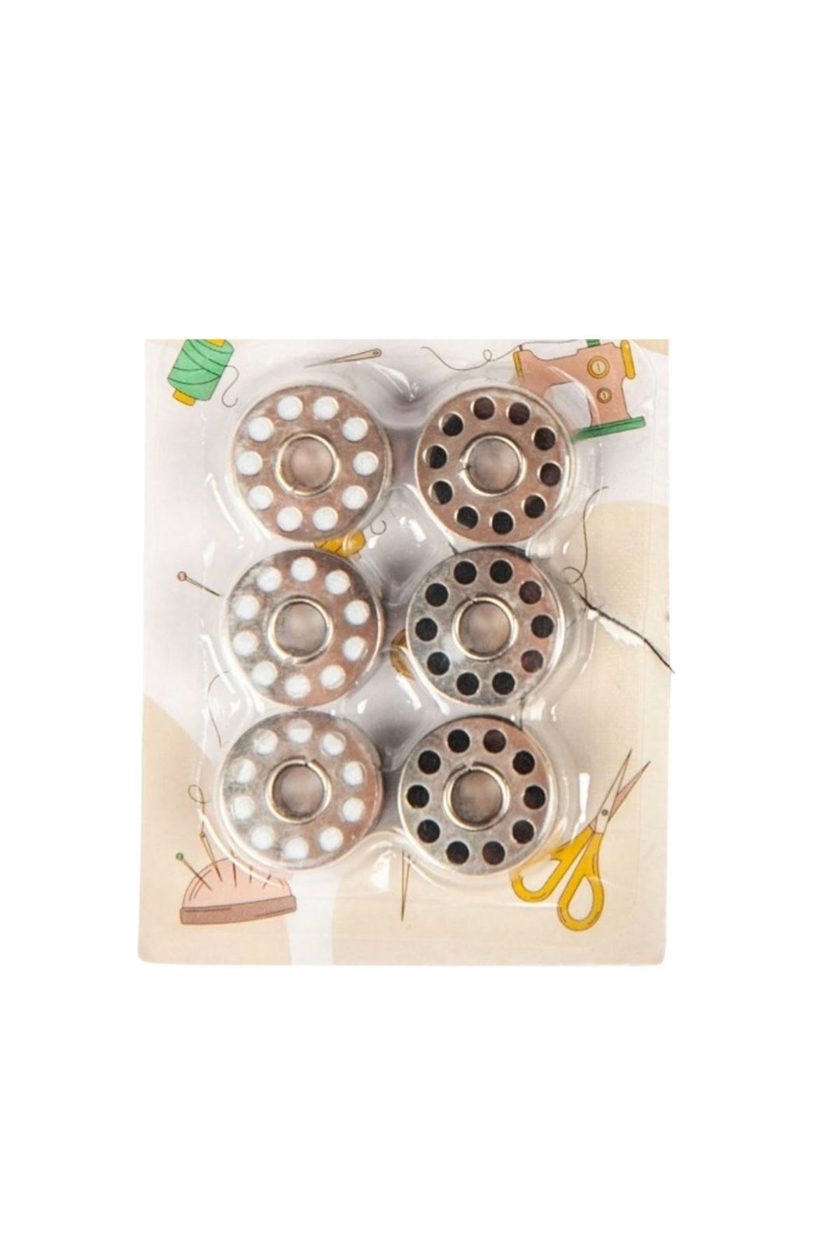 Masura İpli 6'lı Metal Siyah-beyaz