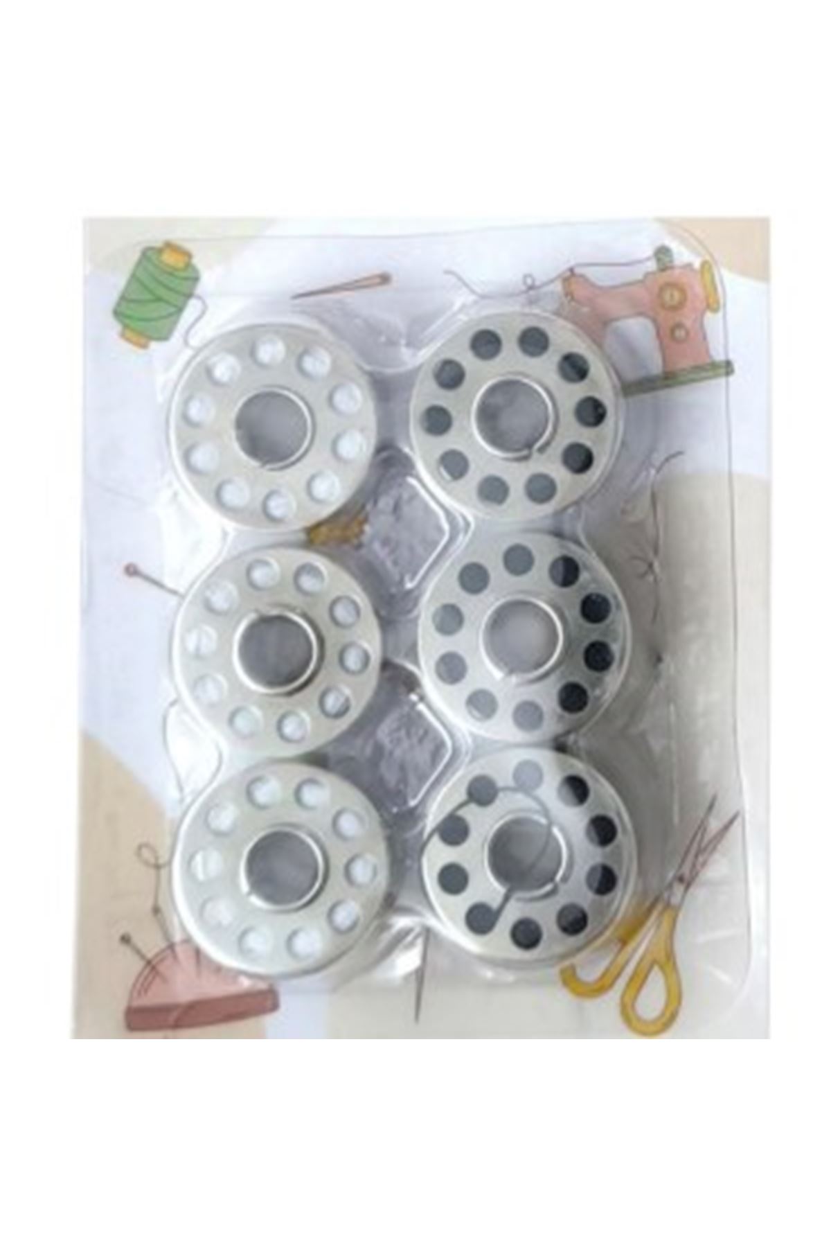 Masura İpli 6'lı Metal Siyah-beyaz