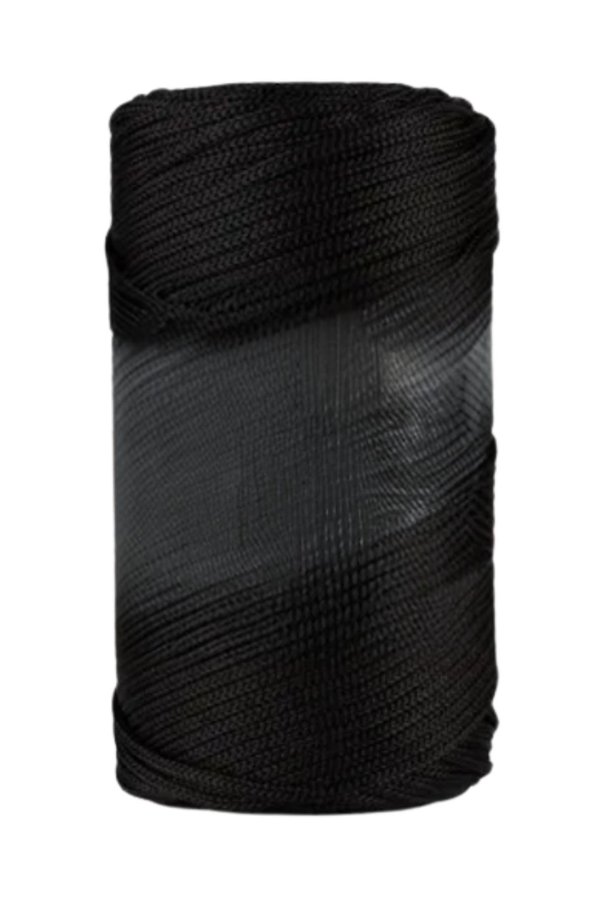 Makrome İpi 3mm Polyester Siyah