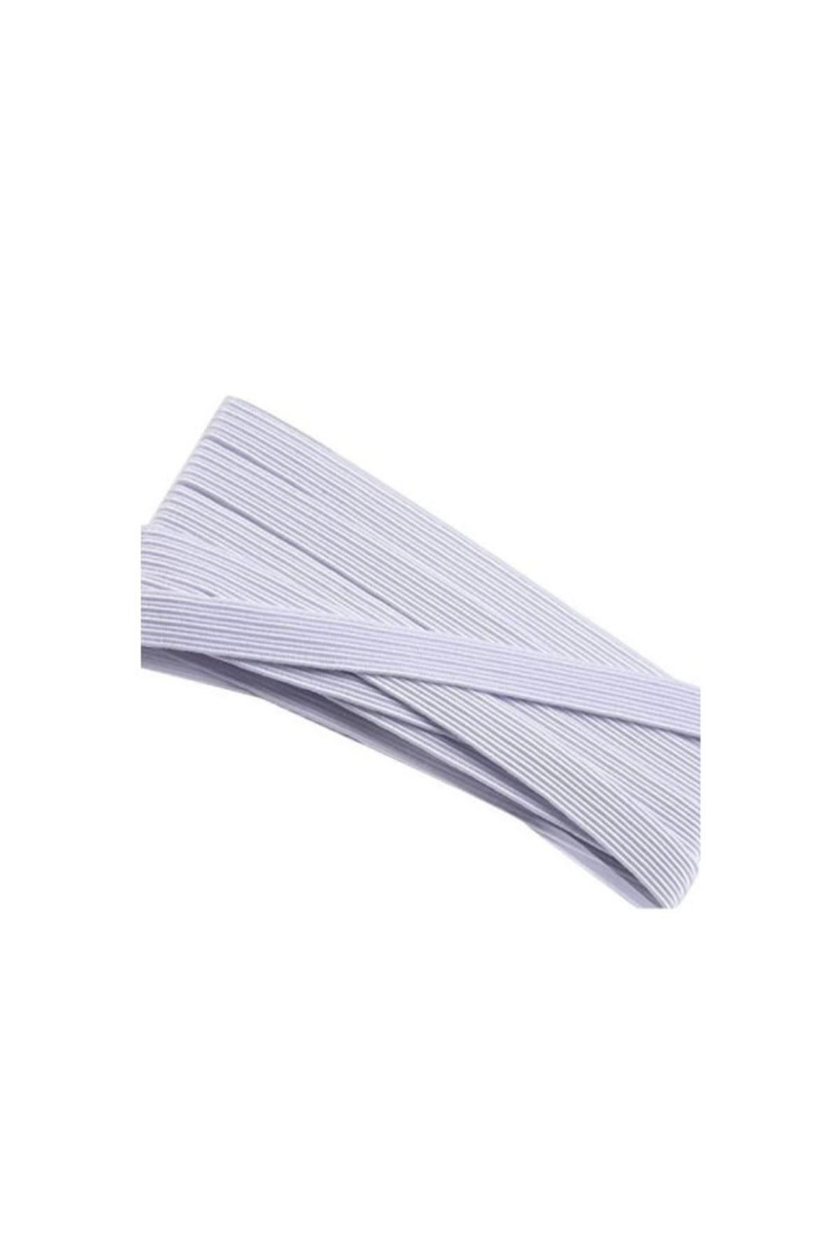 Lastik En 1,5 Cm 10 Metre Beyaz