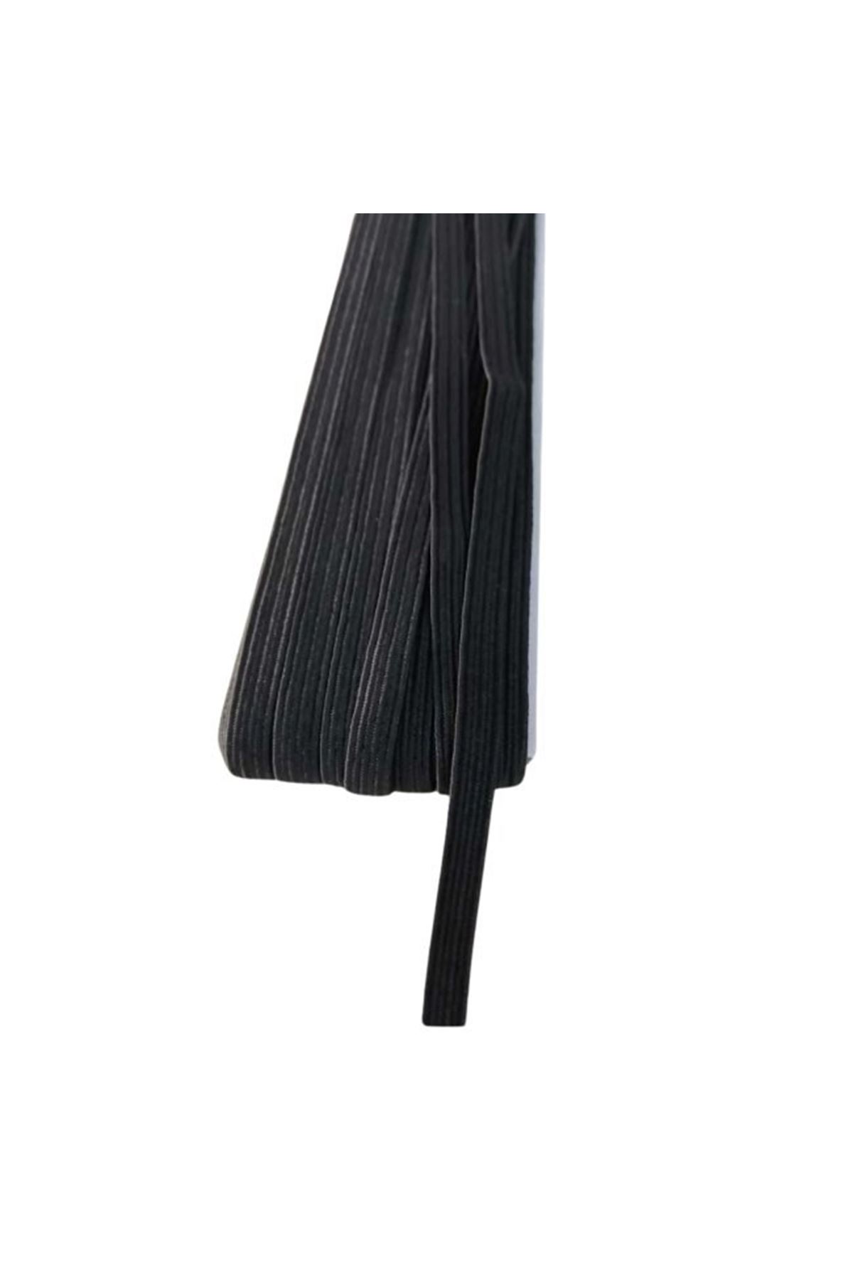 Lastik En 1,5 Cm 10 Metre Siyah