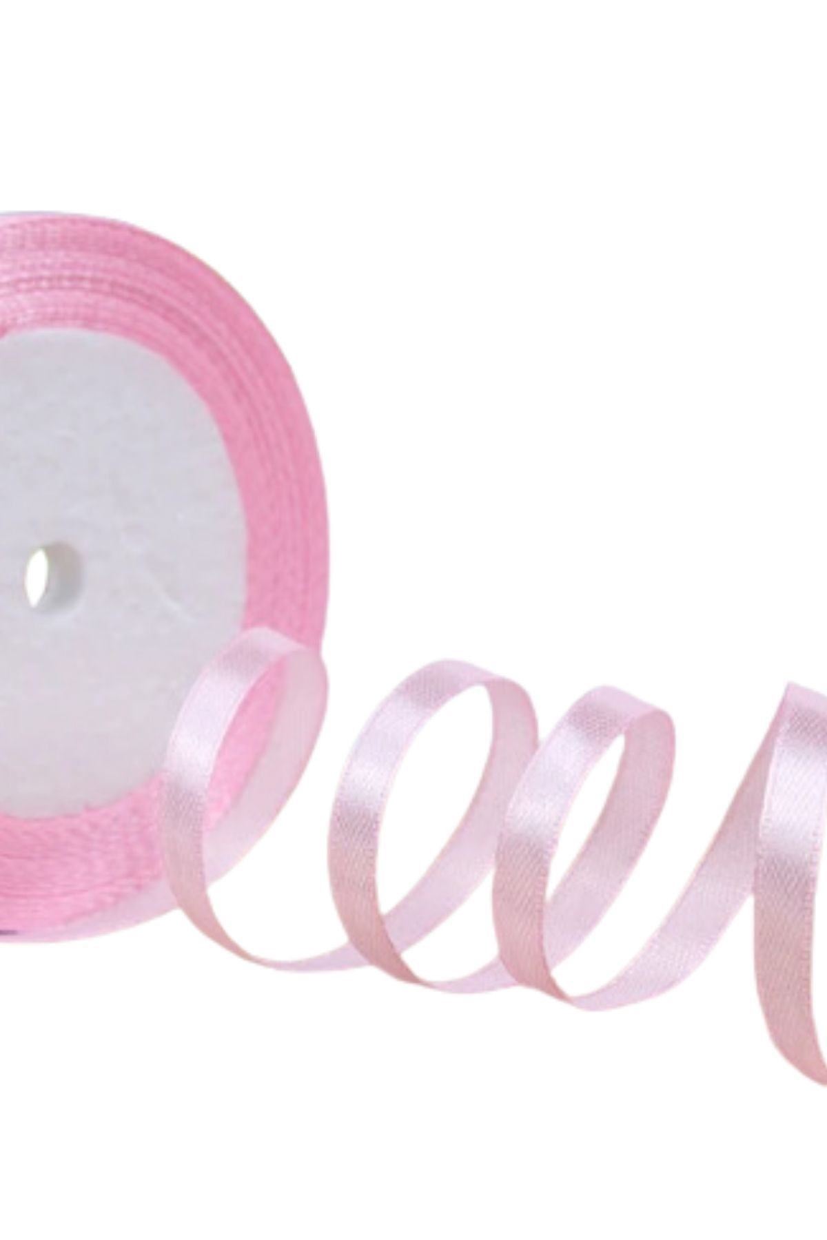 Saten Kurdele 2 Cm 10 Metre Açık Pembe
