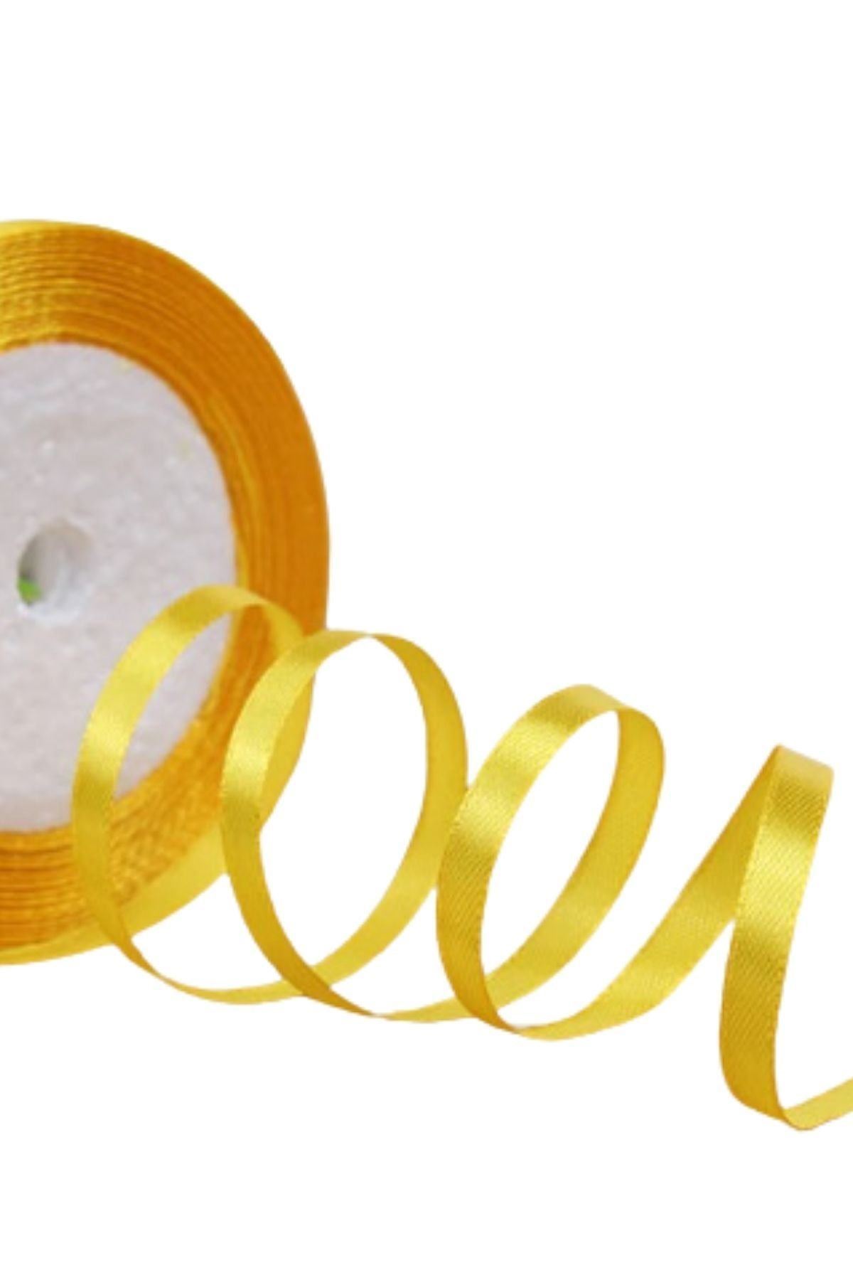 Saten Kurdele 2 Cm 10 Metre Hardal