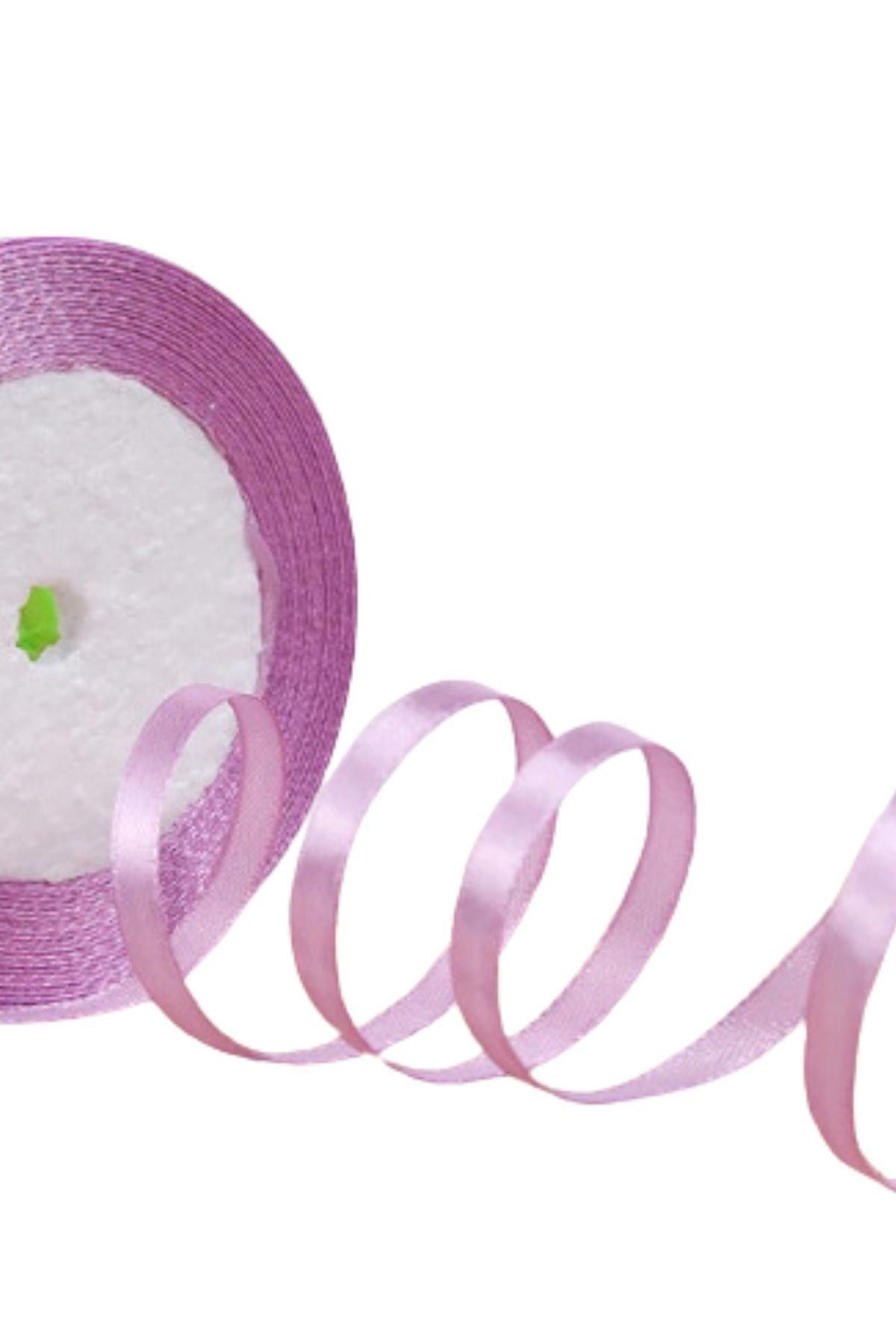 Saten Kurdele 6 Mm Lila 1 Metre