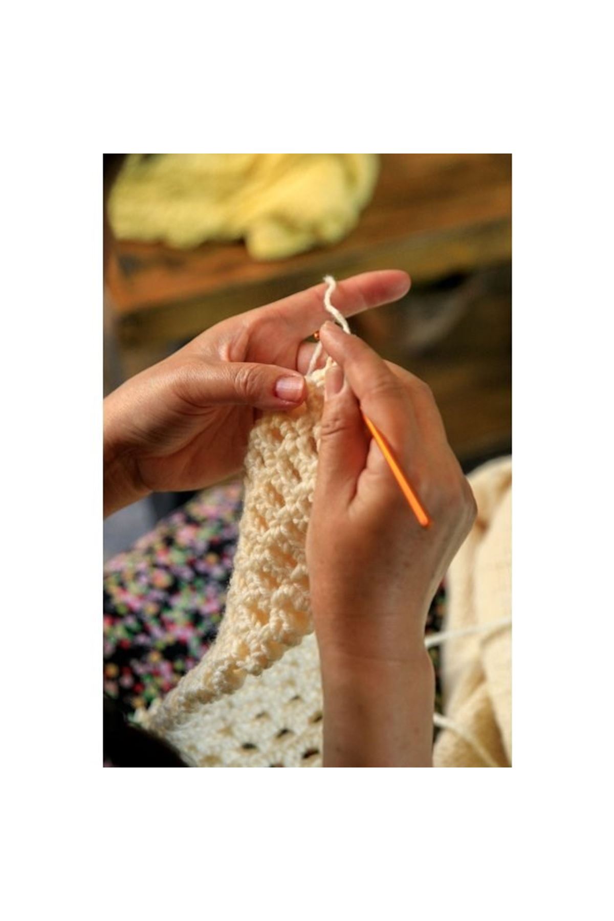 Silikon Saplı Dantel Tığ 7 Numara