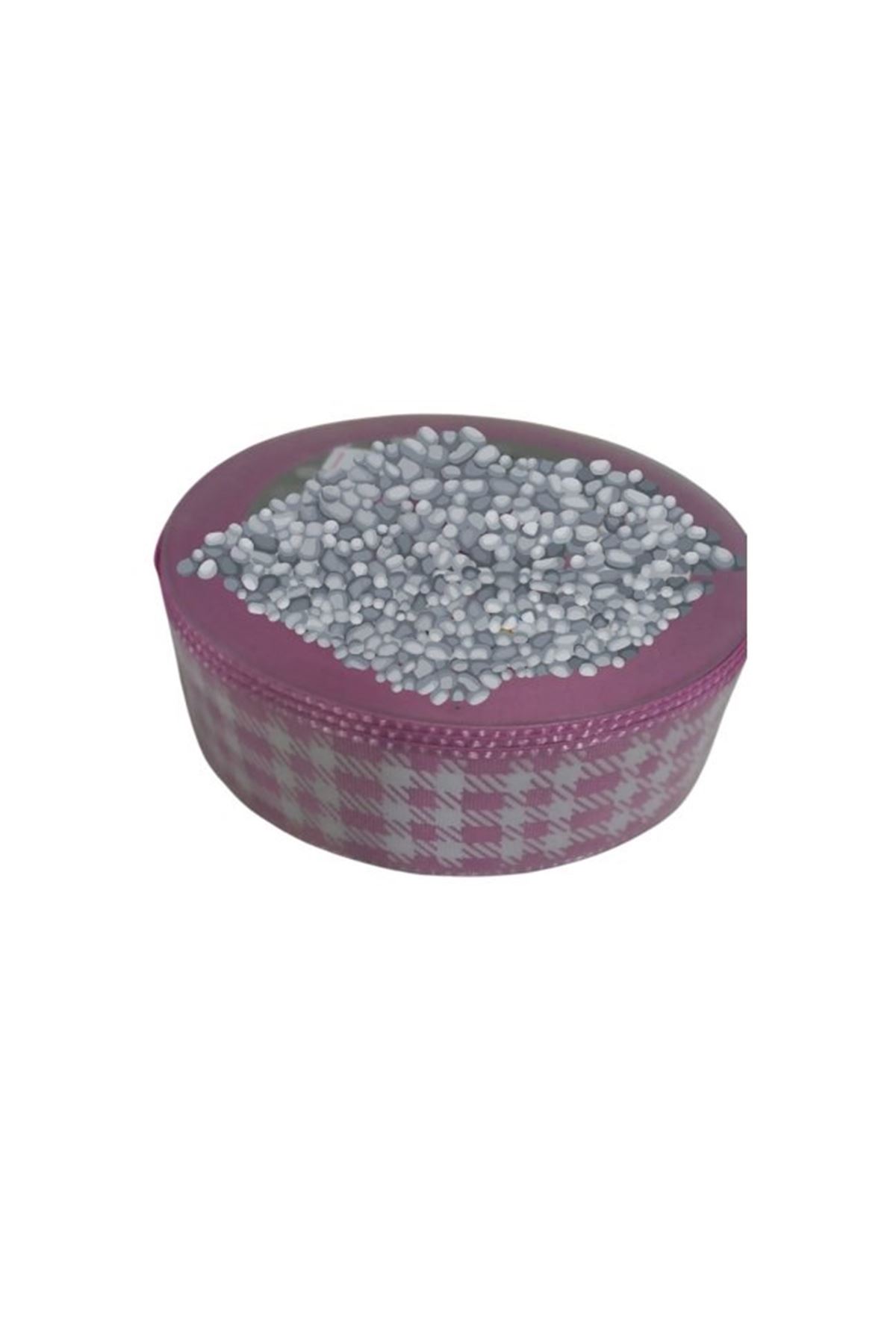 Tafta Ekoseli Kurdele 25 Mm Pembe 2 Metre