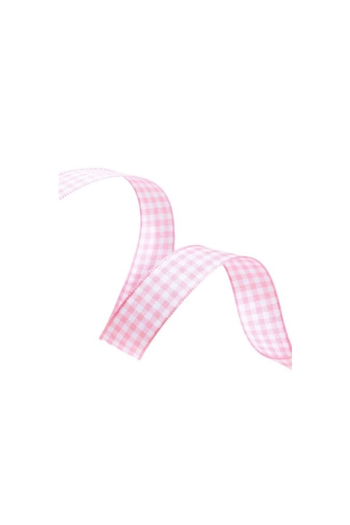 Tafta Ekoseli Kurdele 25 Mm Pudra 2 Metre