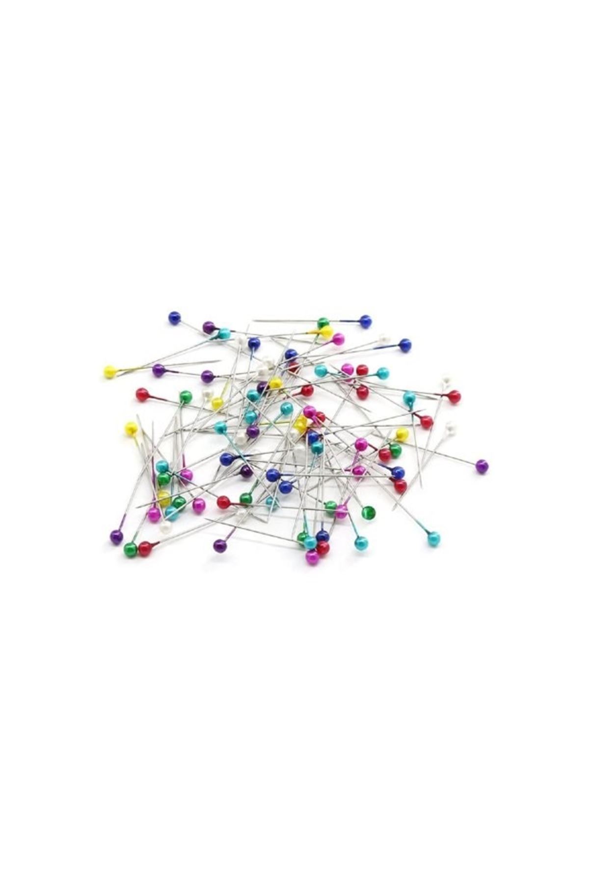 Toplu İğne Renkli Başlı 200 Adet